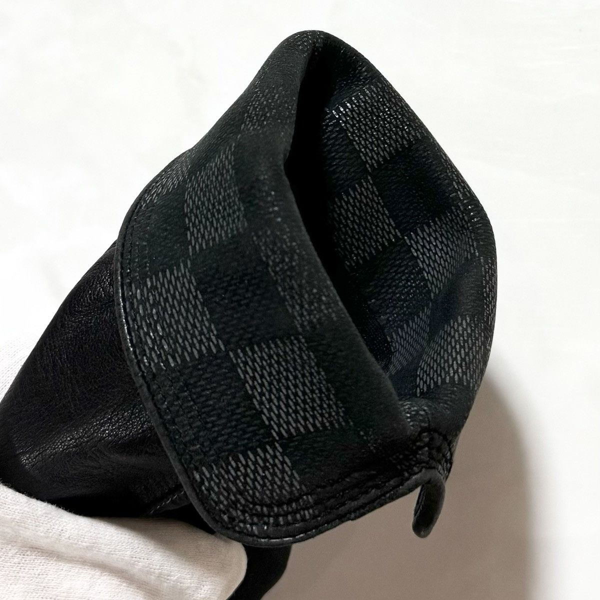 Louis Vuitton Louis Vuitton Damier Graphite switching lamb leather gloves Size ONE SIZE - 13 Thumbnail