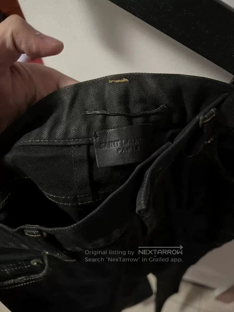 Saint Laurent Paris Saint Laurent Paris Stained Destroyed Denim Jeans Size US 29 - 2 Thumbnail