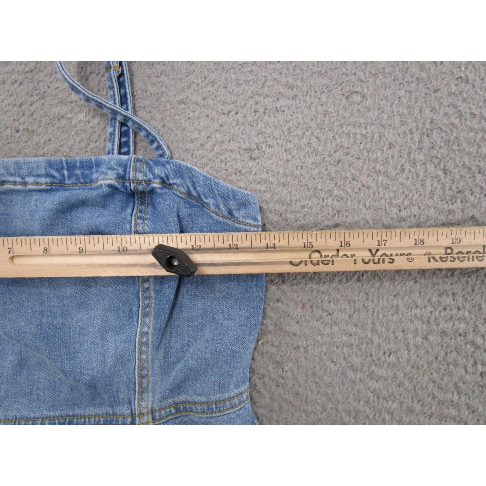 Aeropostale Aeropostale Womens XS Denim Sleeveless Dress Blue Jean Y2K Cottagecore Square Neck Cotton Spandex Denim Dress Casual Summer Spring Size 26" / US 2 / IT 38 - 4 Thumbnail