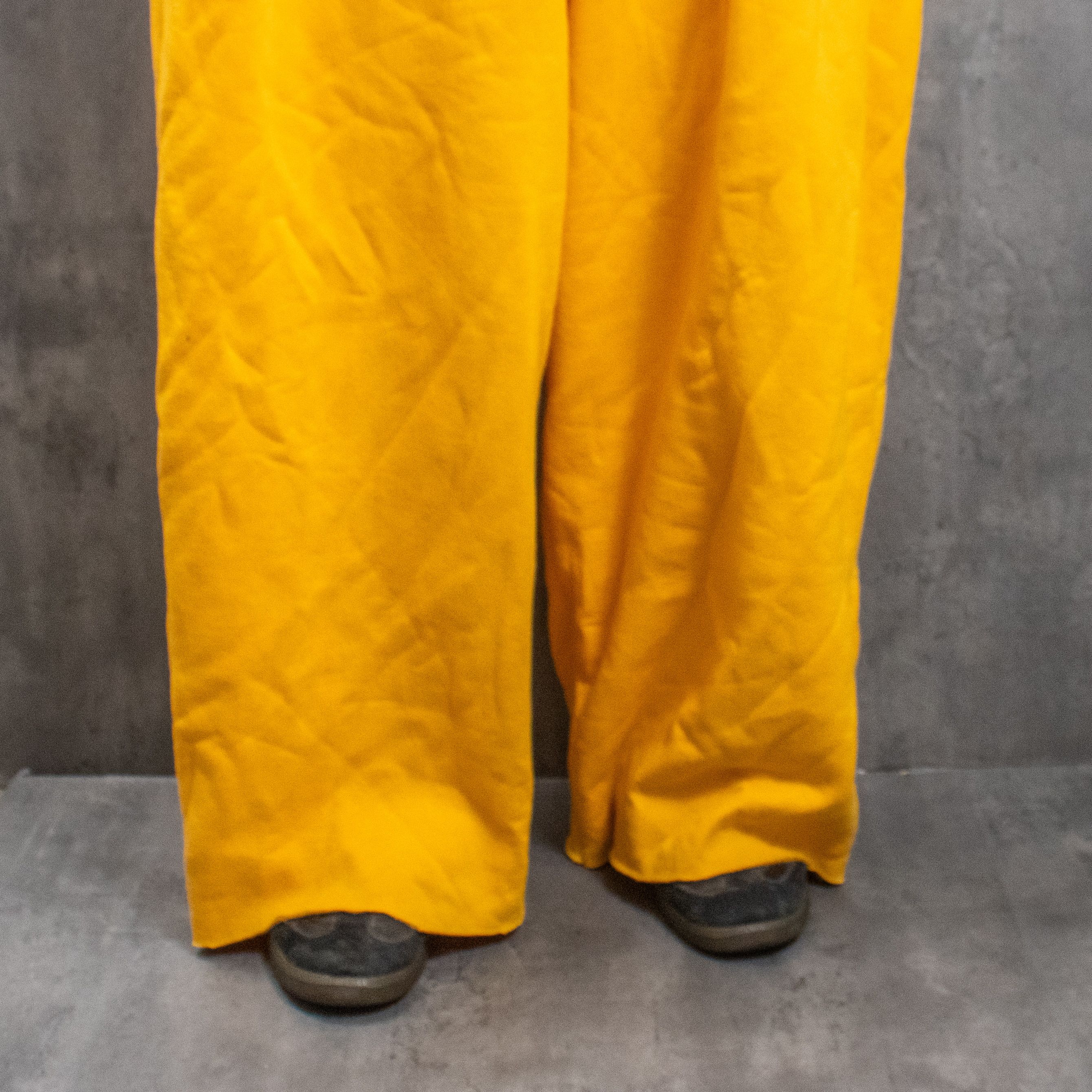 Handmade Y2K 00's Baggy Relax Fit Wide Yellow Sweatpant's Size US 44 / EU 60 - 14 Thumbnail