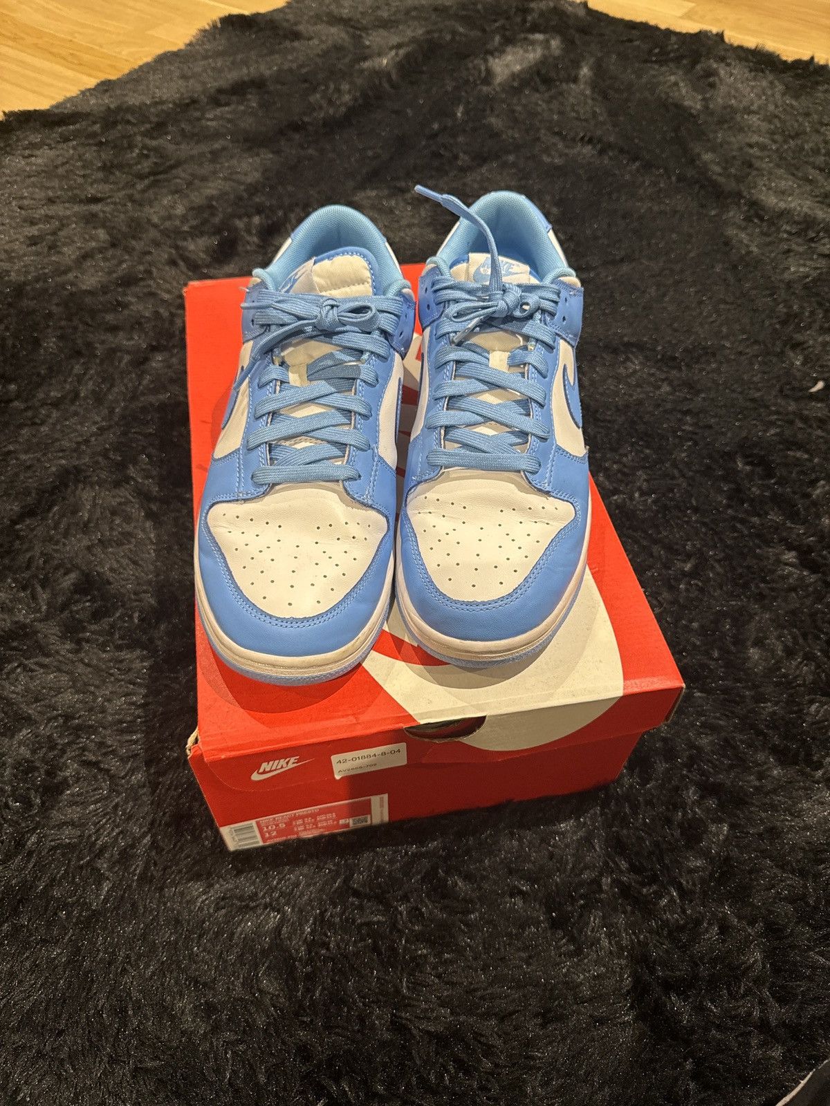 Designer × Nike NIKE Dunk UNC UNIVERSITY BLUE Size US 11 / EU 44 - 4 Thumbnail