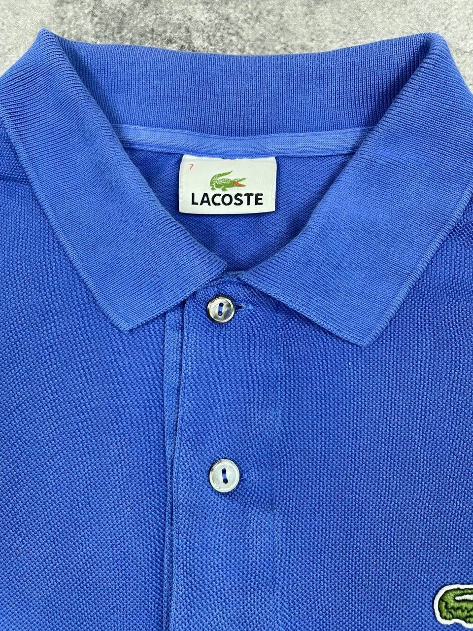 Lacoste Lacoste Men Cotton Polo Shirt Blue Short Sleeve Size XL Size US XL / EU 56 / 4 - 4 Thumbnail