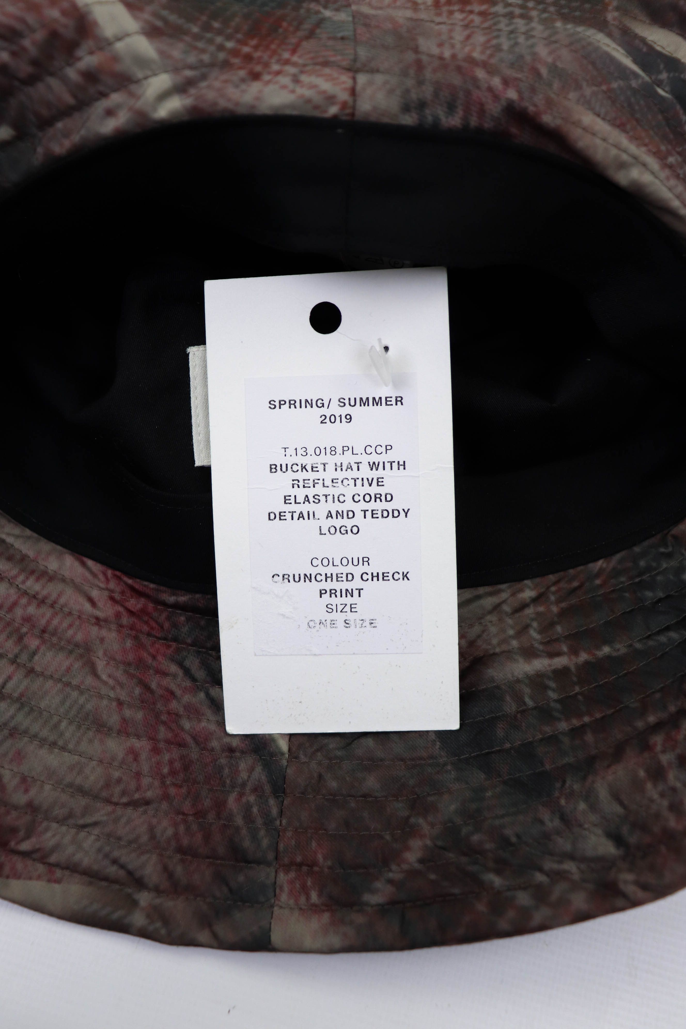 Other Tonsure Pre S/S 2019 Crunched Check Print Bucket Hat Size ONE SIZE - 16 Thumbnail