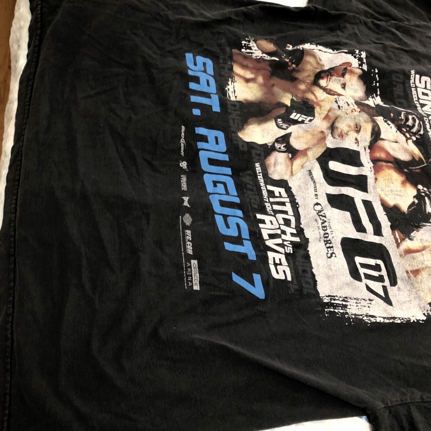 UFC UFC Silva & Sonnen 2012 UFC 117 T-shirt Double Sided Middleweight Championship XL Black Size US XL / EU 56 / 4 - 3 Thumbnail