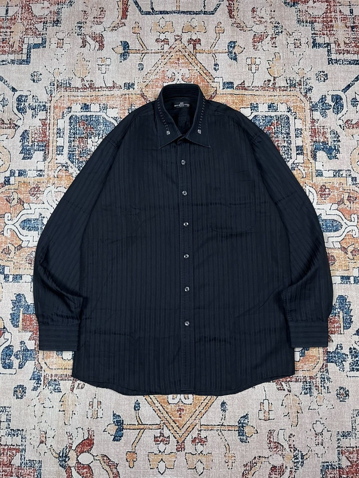 Balenciaga Balenciaga BB Logo Pocket Long Shirt Size US L / EU 52-54 / 3 - 2 Thumbnail