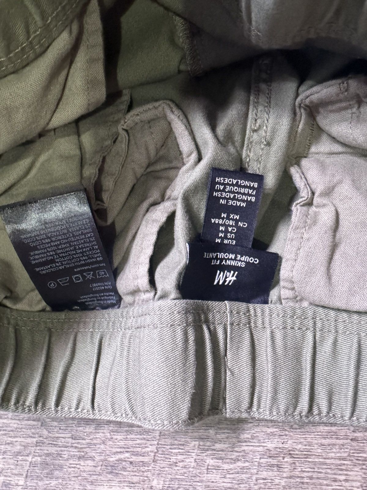 H&M H&M Green Cargo Pants Size US 32 / EU 48 - 4 Thumbnail