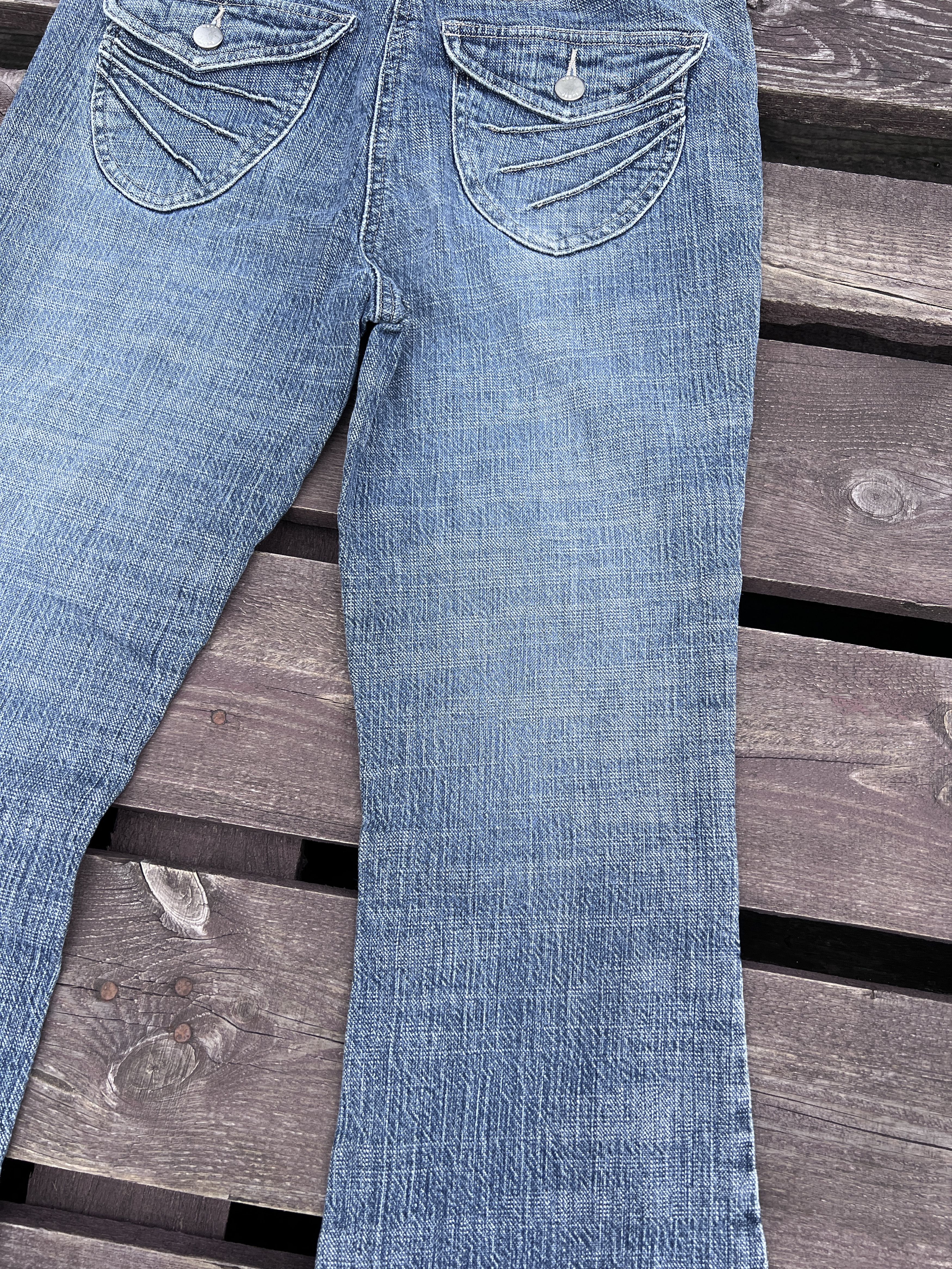 NEXT Next Y2K Vintage Flare Jeans Washed Denim Size 27" / US 4 / IT 40 - 7 Thumbnail