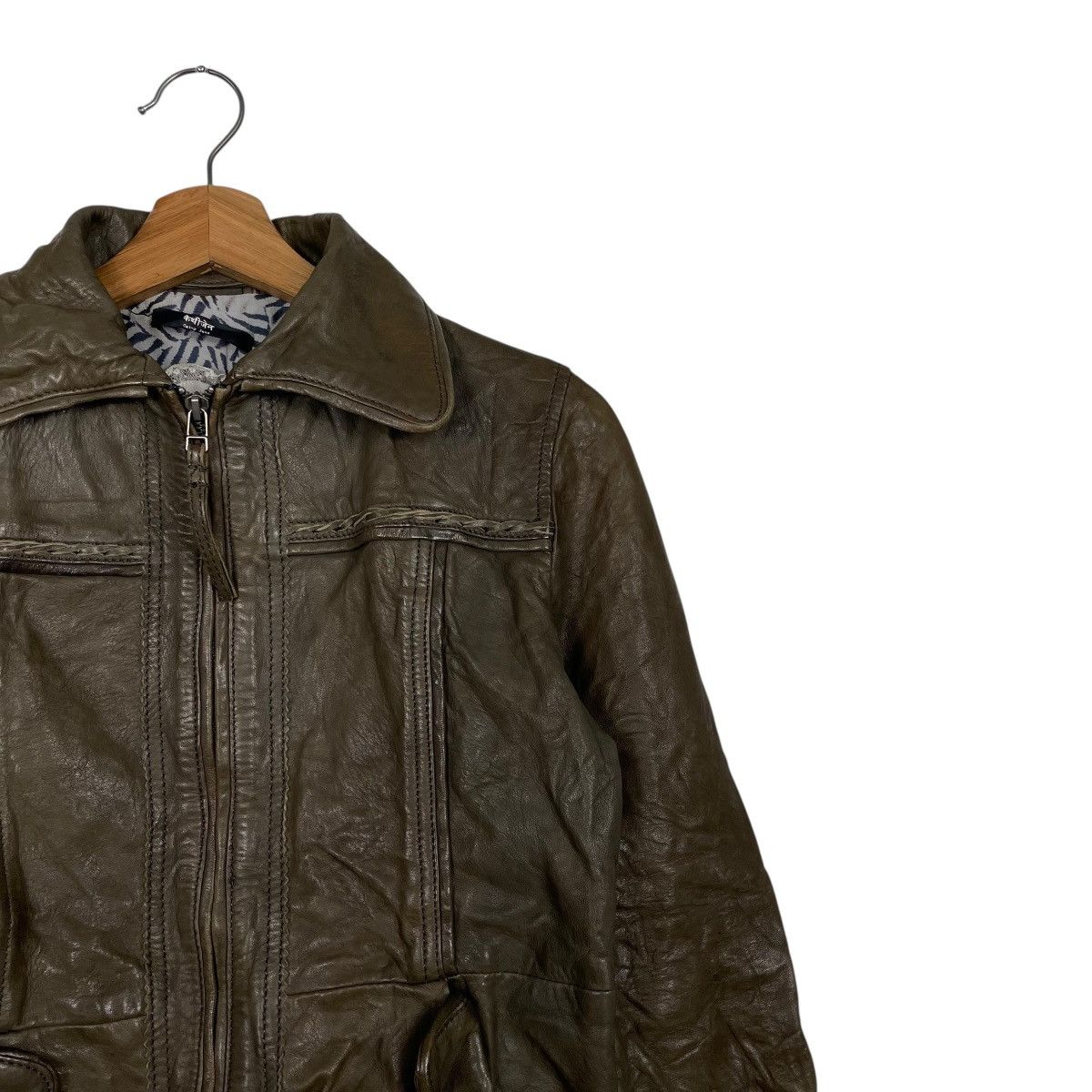 Other Cathy Jane Women Leather Jacket Size M / US 6-8 / IT 42-44 - 5 Thumbnail