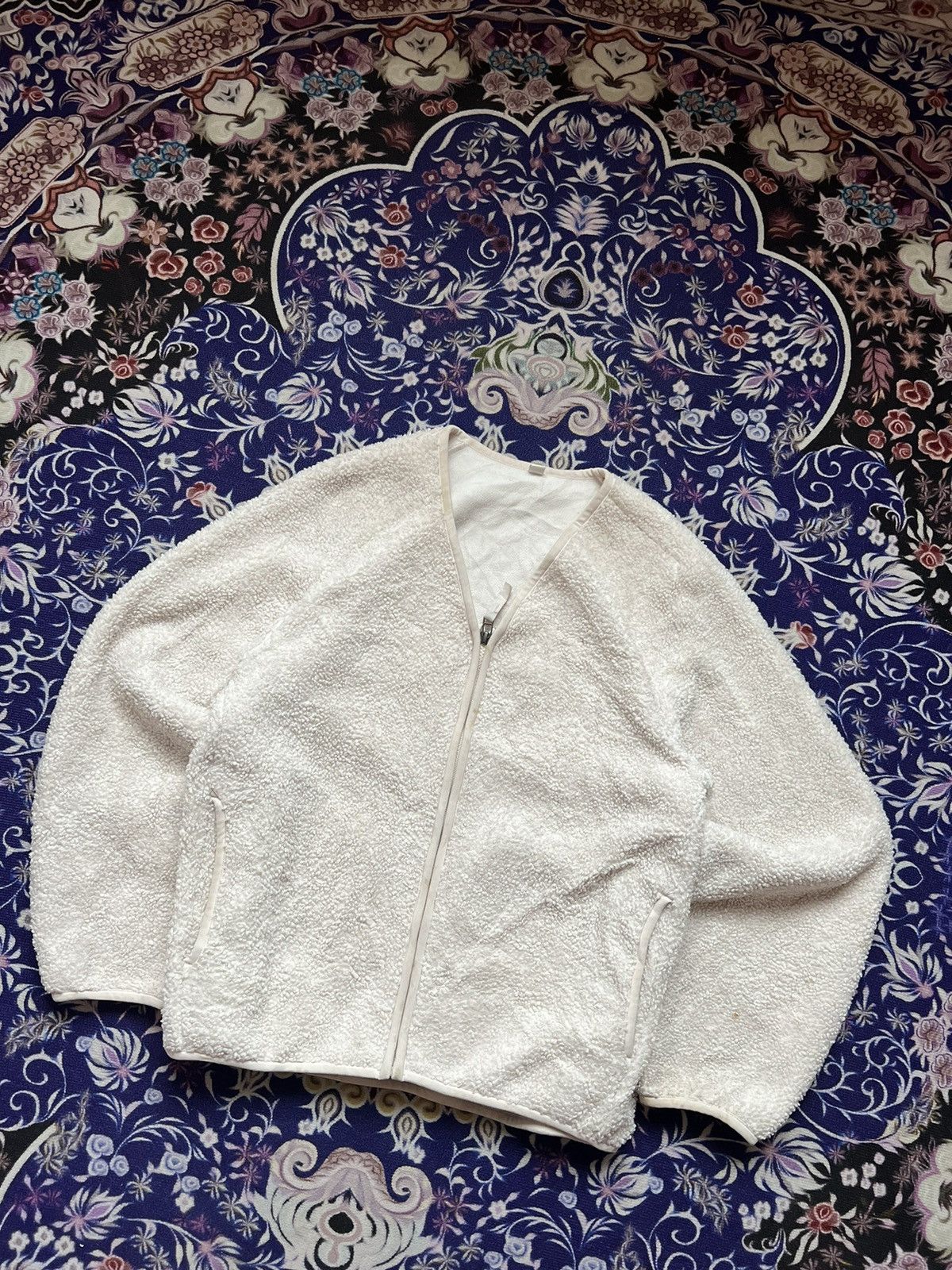 Uniqlo Uniqlo Cropped Cardigan Sherpa Fleece Jacket Size L / US 10 / IT 46 - 3 Thumbnail