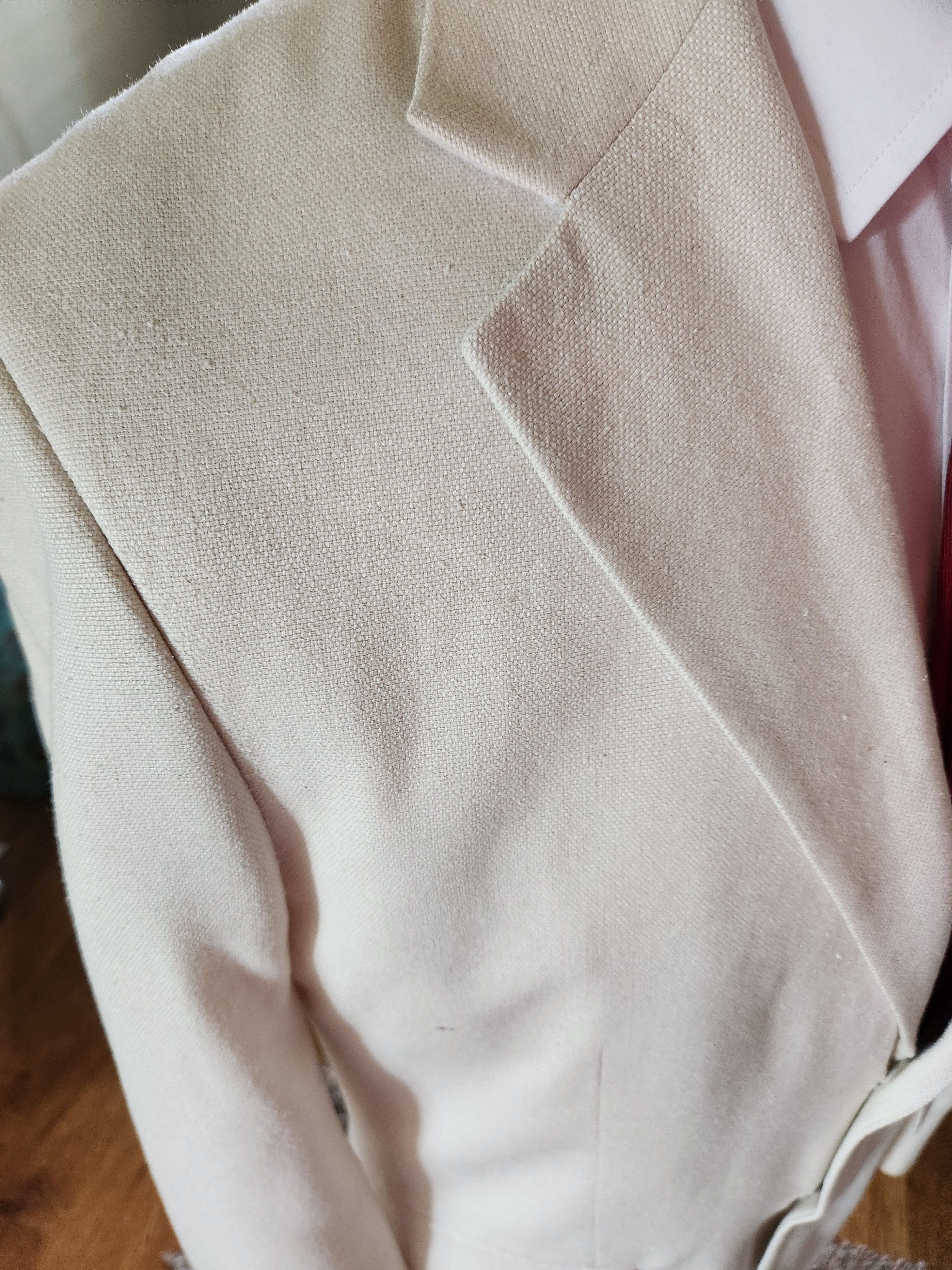 Vintage Vintage 80's Irvine Park Silk/Viscose Men's White Blazer Size 38R - 3 Thumbnail
