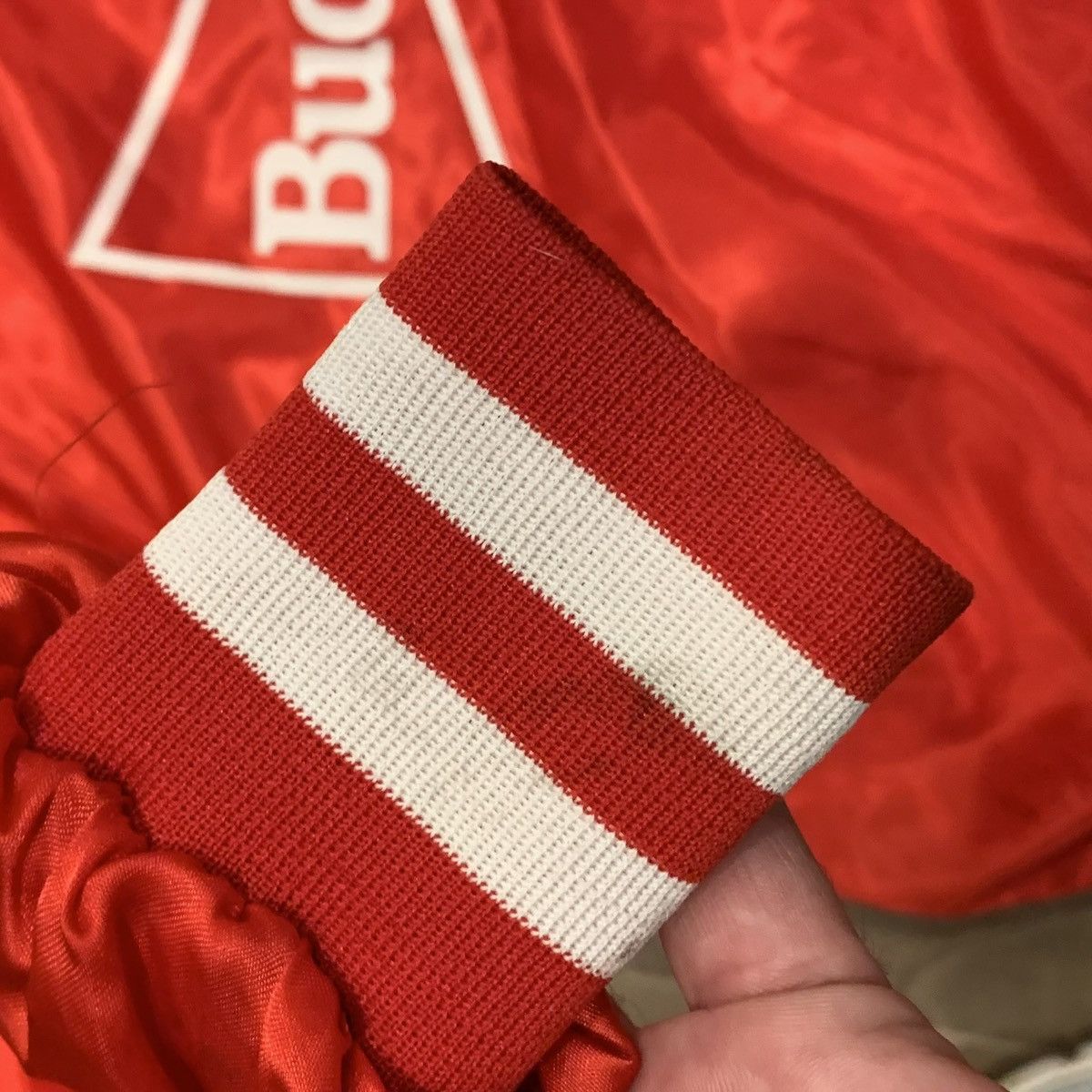 Budweiser VTG Budweiser Satin Bomber Jacket Mens L Anheuser Busch 80s Size US L / EU 52-54 / 3 - 10 Thumbnail