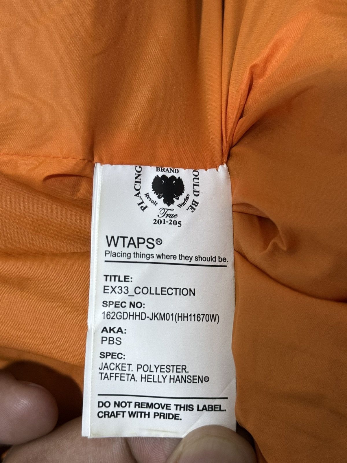 Helly Hansen WTAPS HELLY HANSEN 16AW PBS JACKET Size US L / EU 52-54 / 3 - 14 Thumbnail