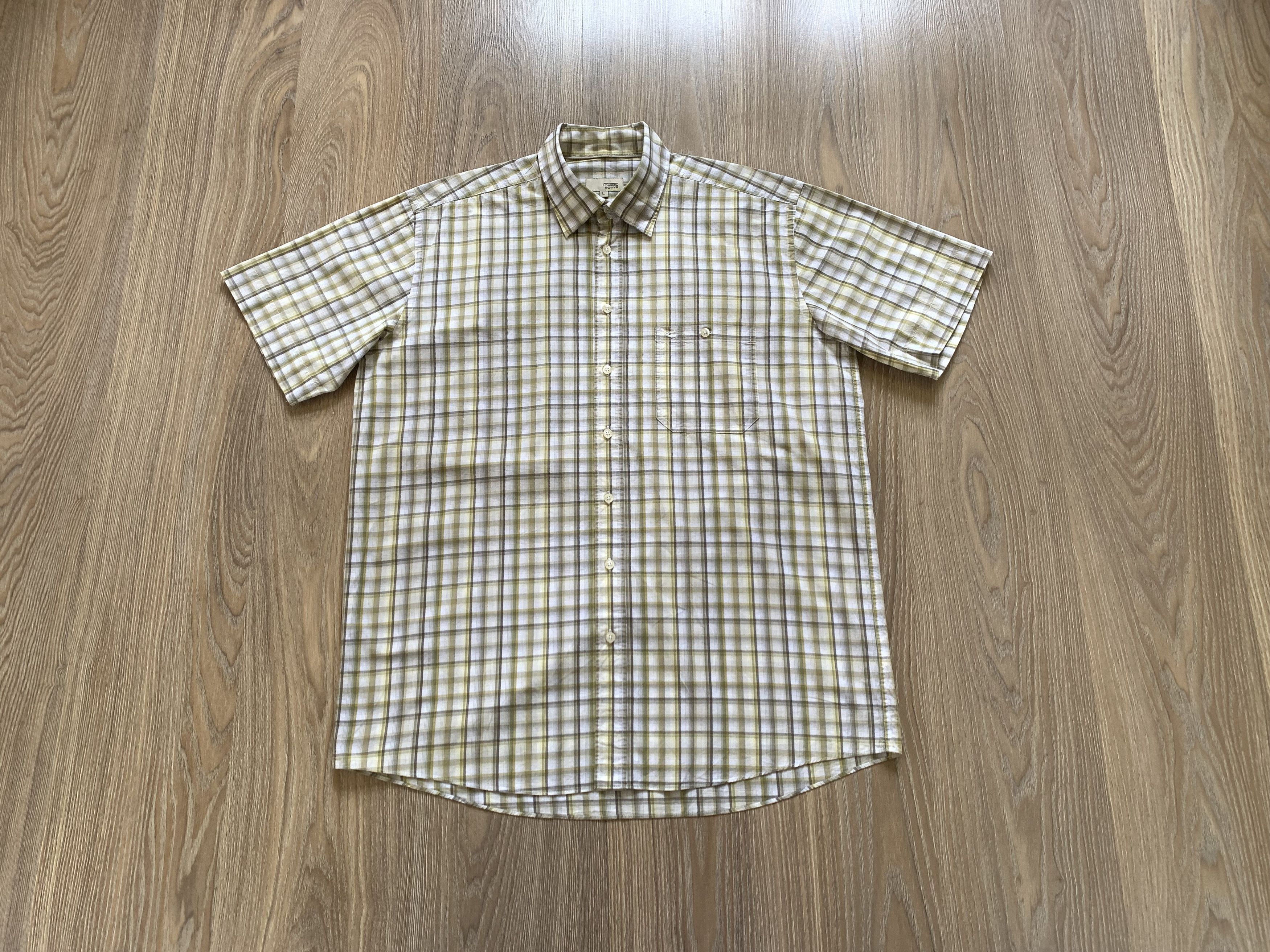 Vintage × camel active Camel Active Cotton Plaid Button Up Shirt Size US L / EU 52-54 / 3 - 1 Thumbnail