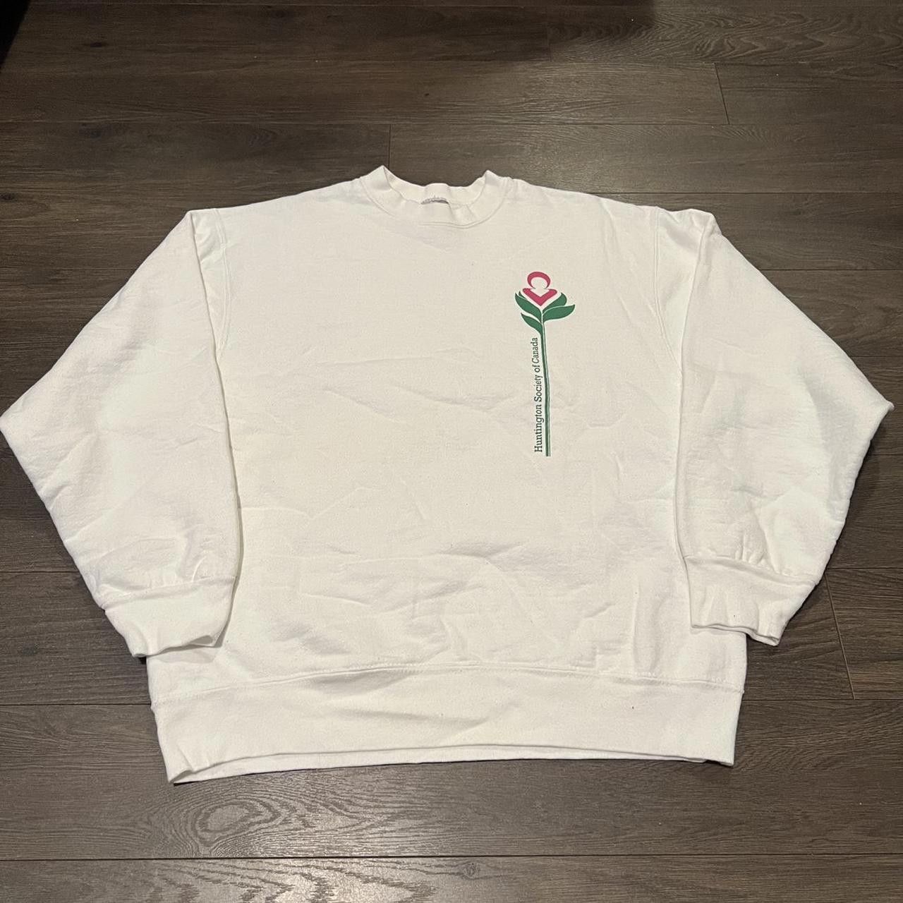 Designer Vintage Huntington Society Of Canada Crewneck Sweatshirt 90s Size US L / EU 52-54 / 3 - 2 Thumbnail