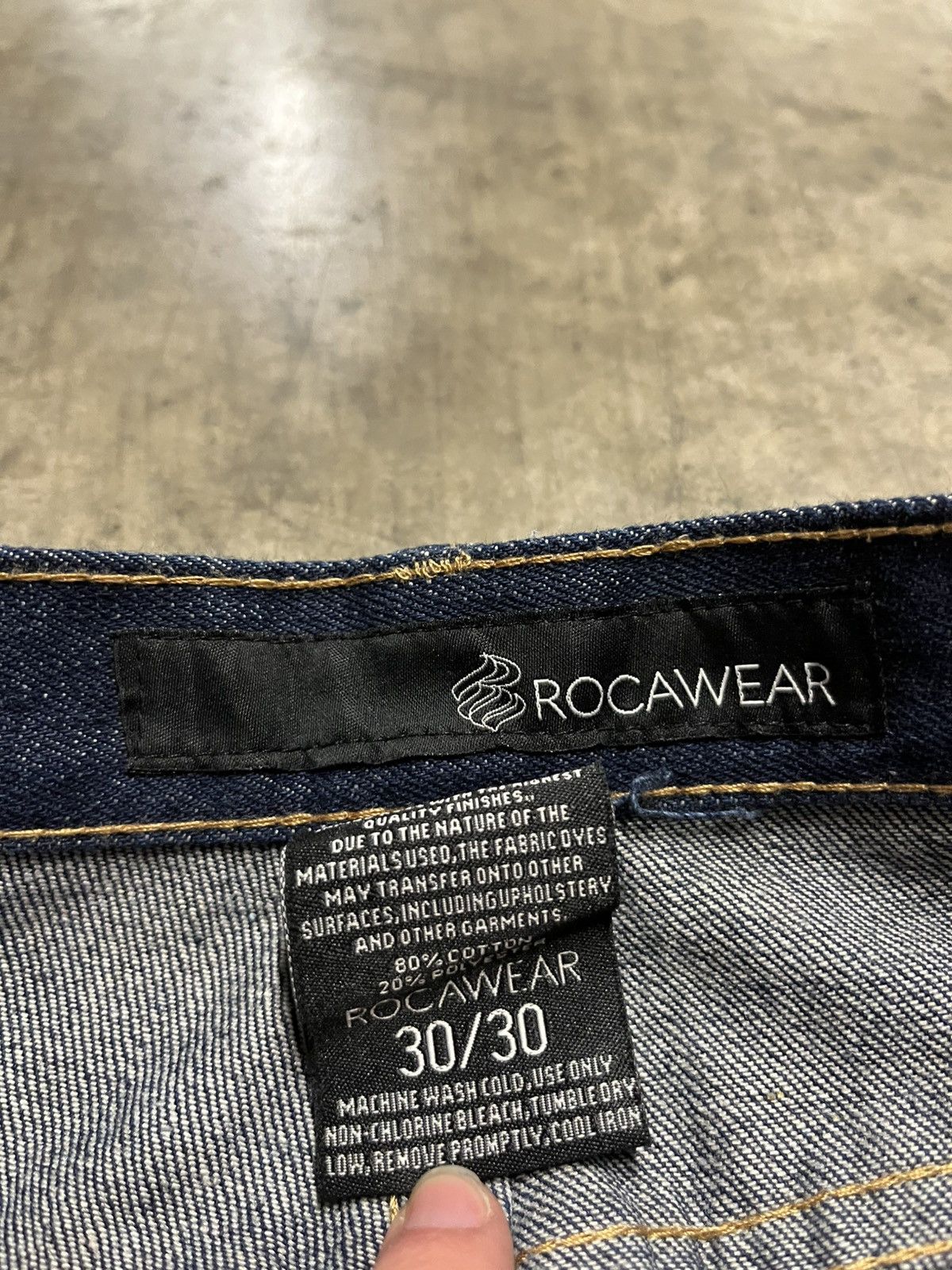 Rocawear × Vintage Rocawear y2k baggy fit denim skater streetwear hype rare Size US 32 / EU 48 - 7 Thumbnail