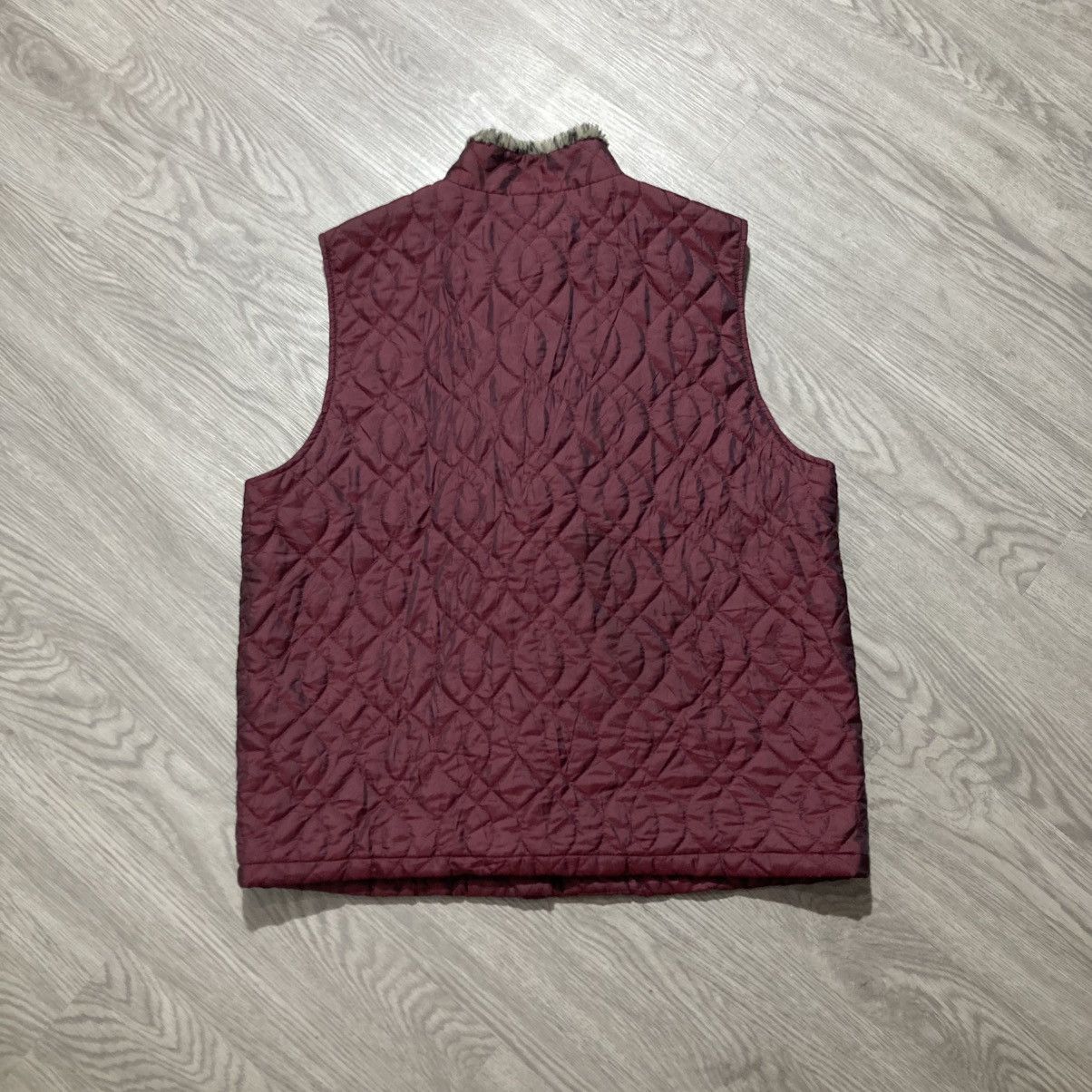 If Six Was Nine 2000s Ramlossa Puffer Inner Leopard Motif Vest Red Lgb Size US L / EU 52-54 / 3 - 10 Thumbnail