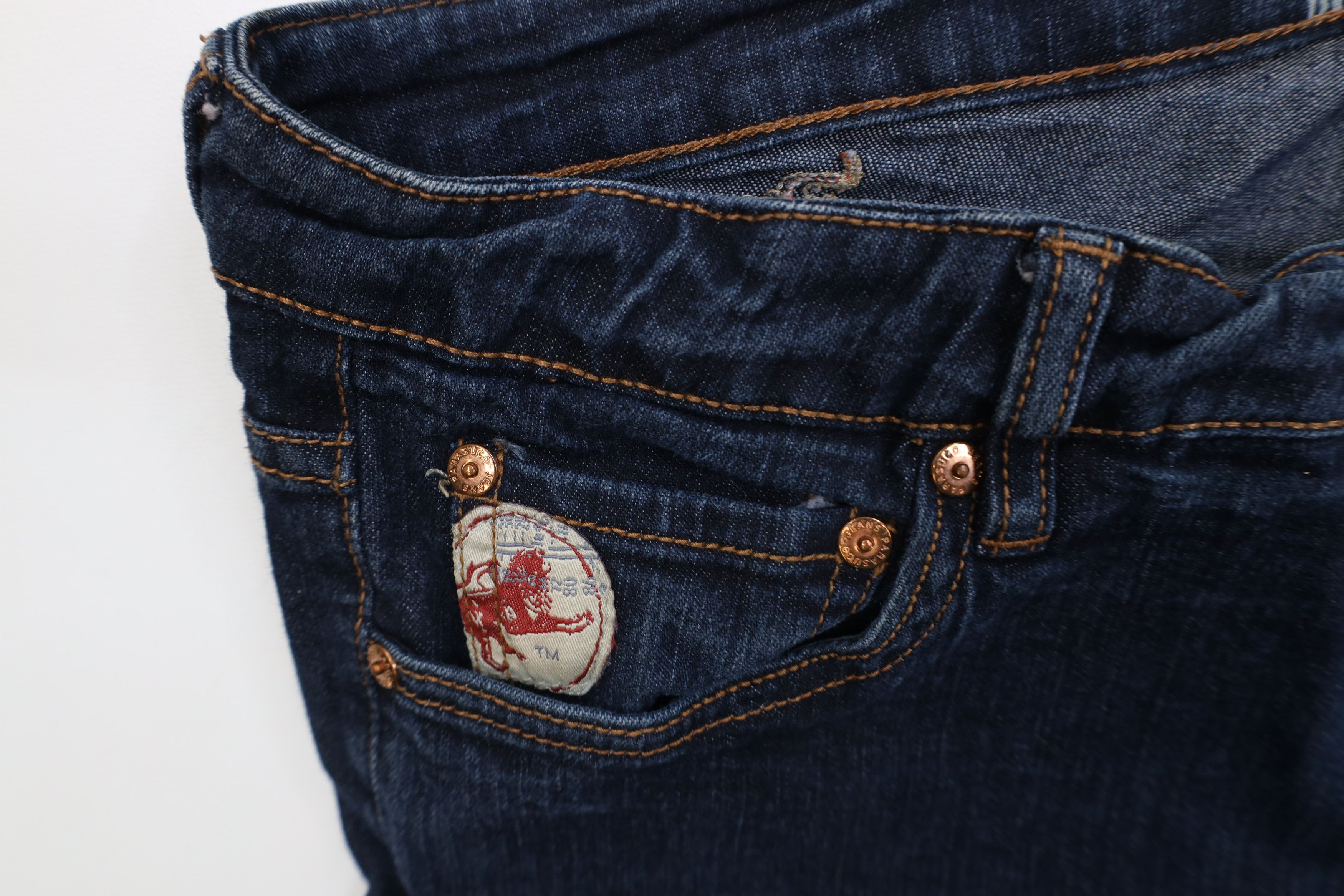Vintage Vintage Y2K Parasuco Denim Cult Flared Wide Leg Denim Jeans Size 31" - 7 Thumbnail