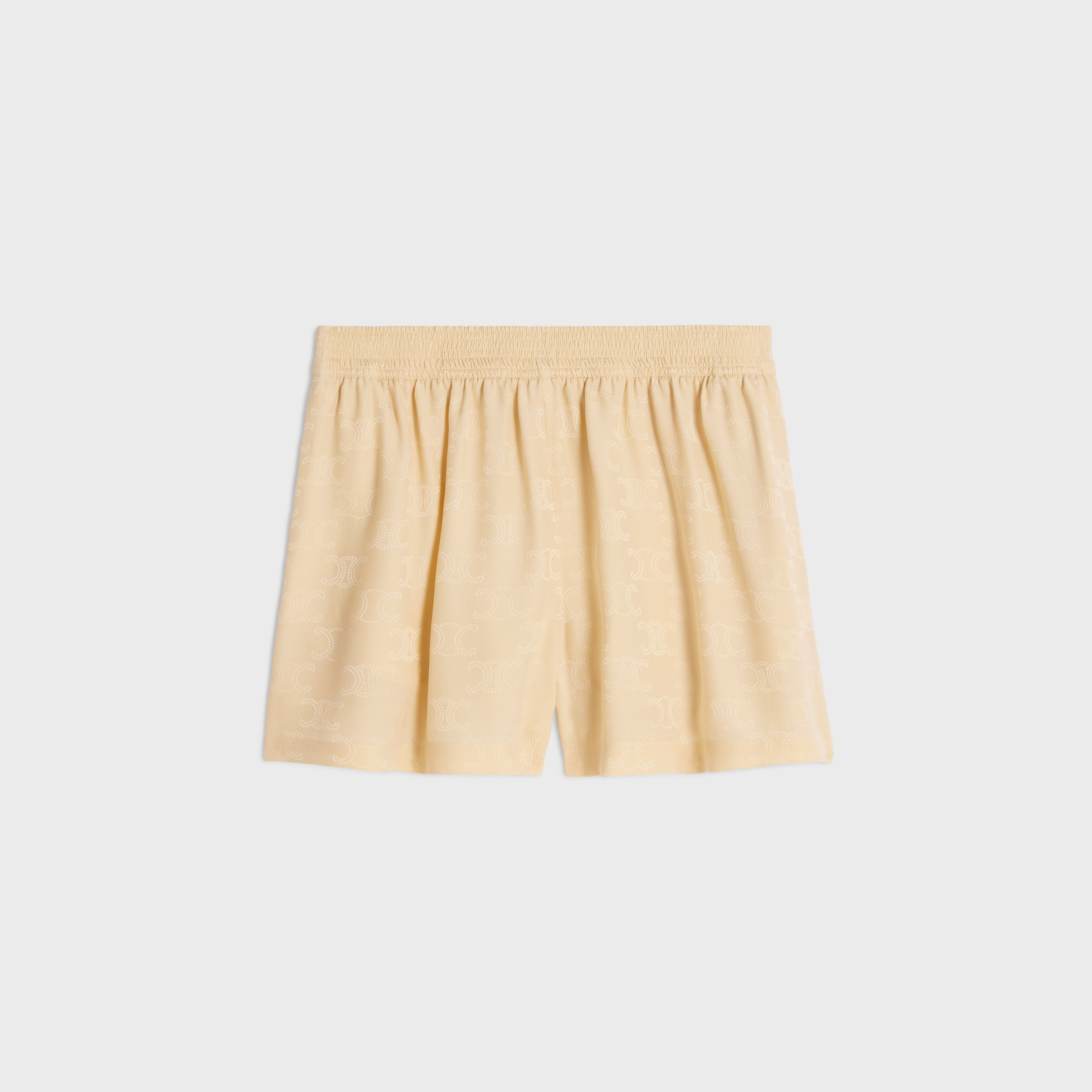 flowing shorts in triomphe silk jacquard