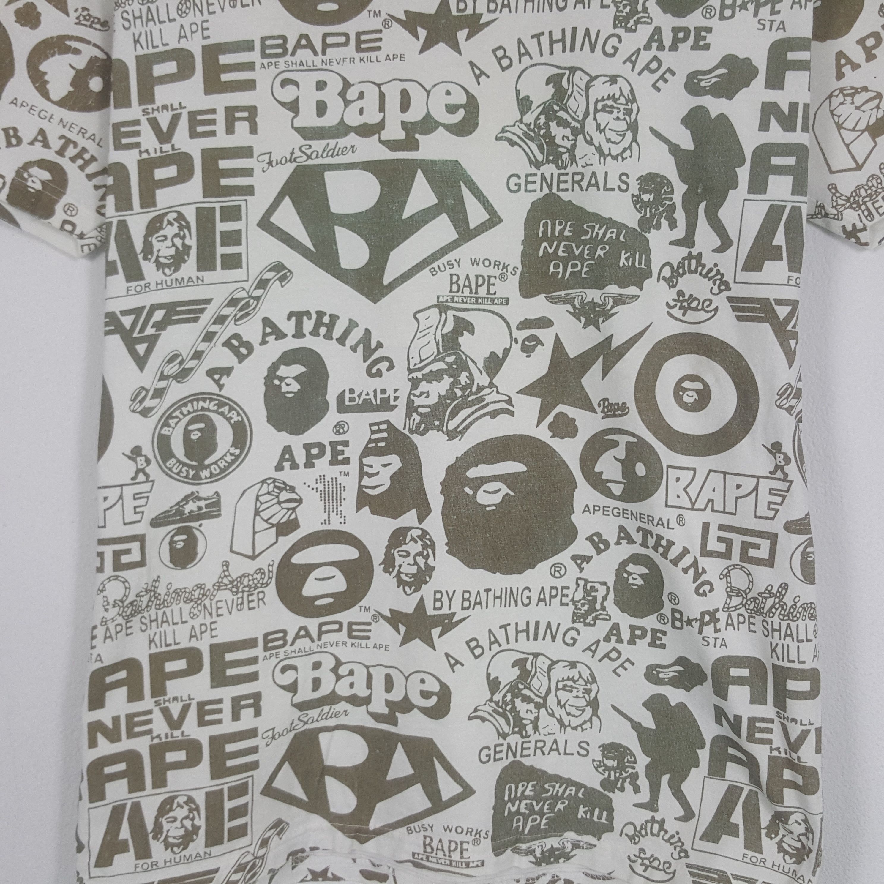 Japanese Brand × Vintage Vintage Bathing Ape Tshirt Size US M / EU 48-50 / 2 - 2 Thumbnail