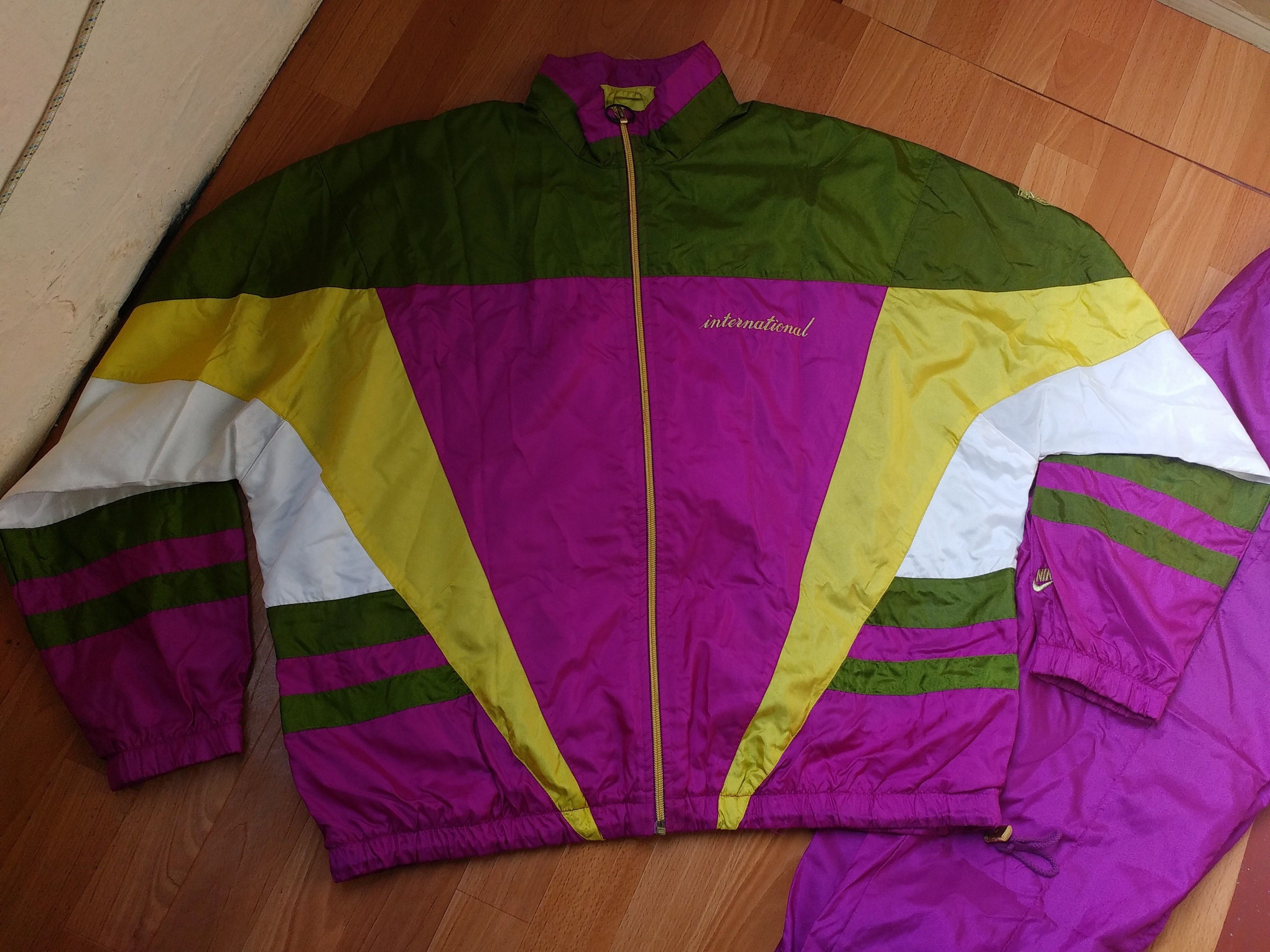 Nike Nike tracksuit, neon purple, vintage track suit, jacket L Size US L / EU 52-54 / 3 - 4 Thumbnail