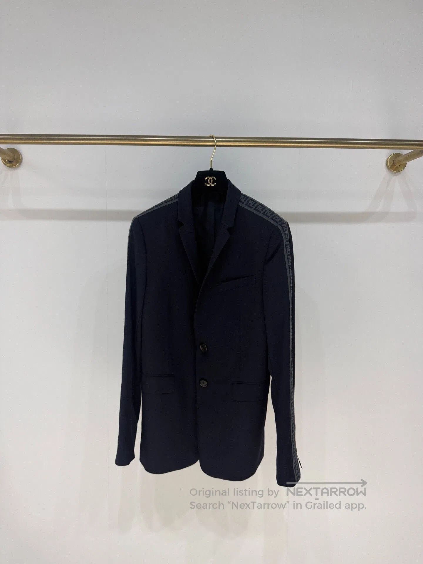 Fendi Fendi FF Sleeved Badge Suit Jacket. Size US S / EU 44-46 / 1 - 1 Thumbnail
