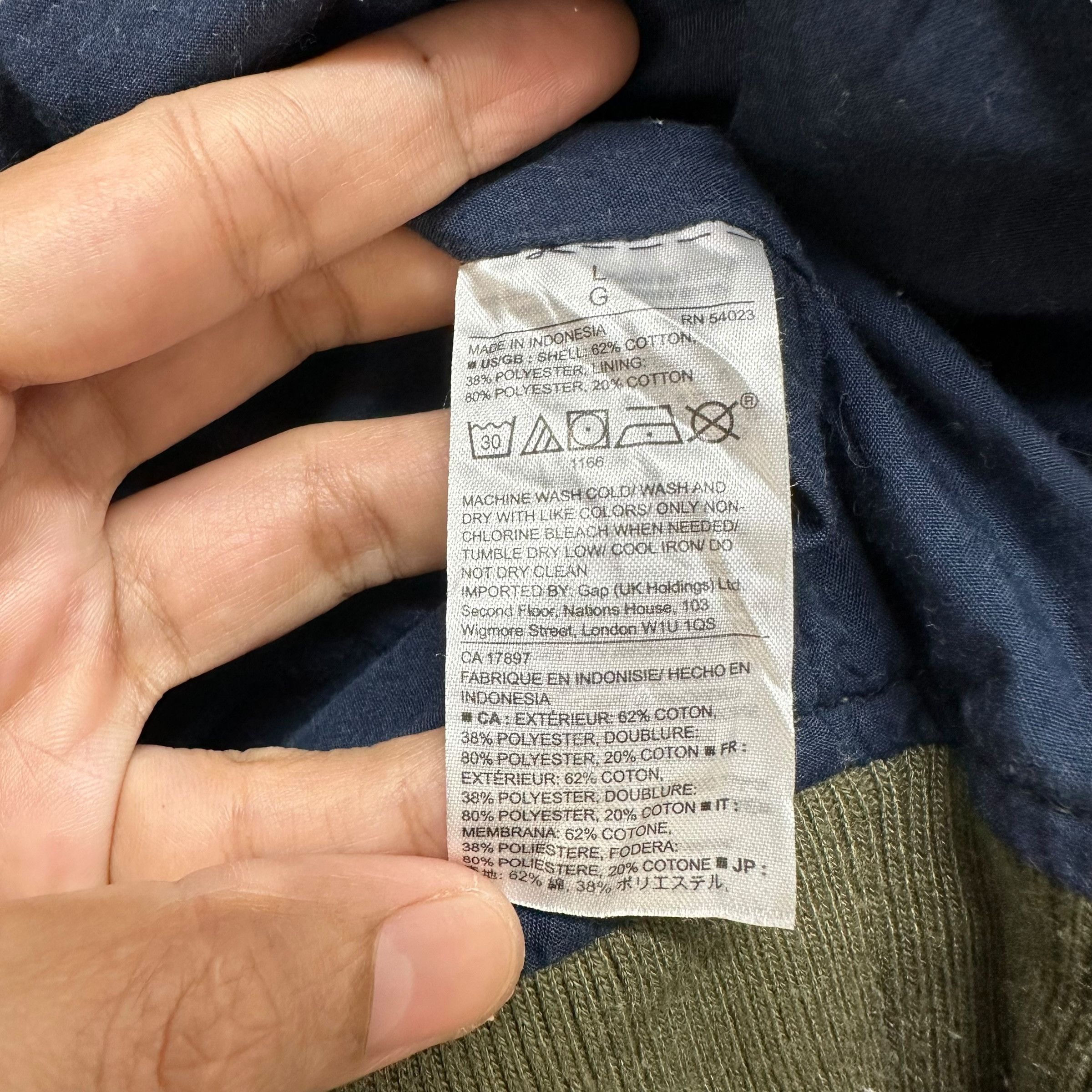Gap Gap Olive Green Bomber Jacket #A2-0039 Size US L / EU 52-54 / 3 - 9 Thumbnail