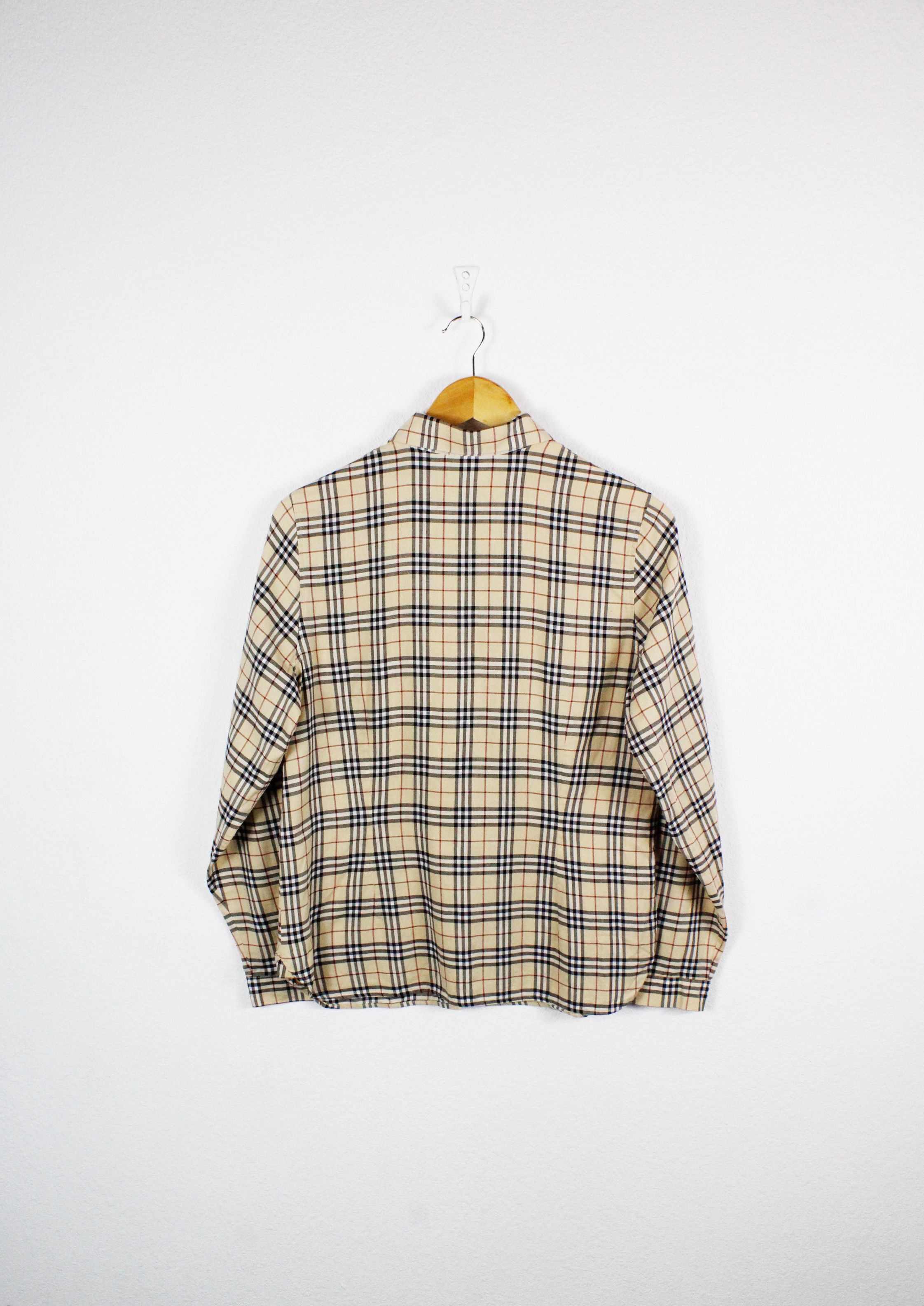 Burberry Burberry Vintage Beige Check Nova Blouse Shirt Size M / US 6-8 / IT 42-44 - 5 Thumbnail