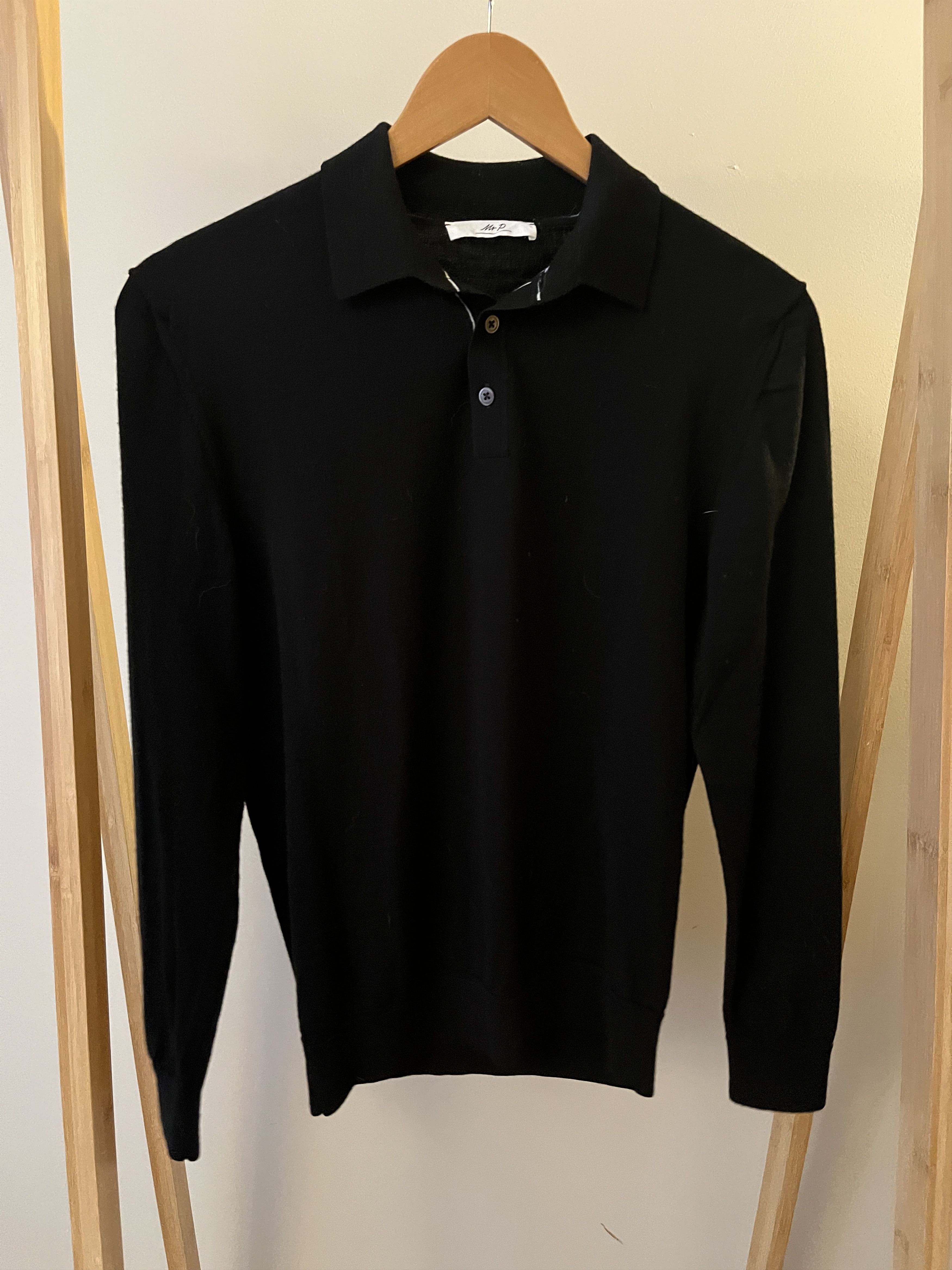 Mr P. Mr. P. Merino Wool polo shirt, XS Size US XS / EU 42 / 0 - 1 Thumbnail