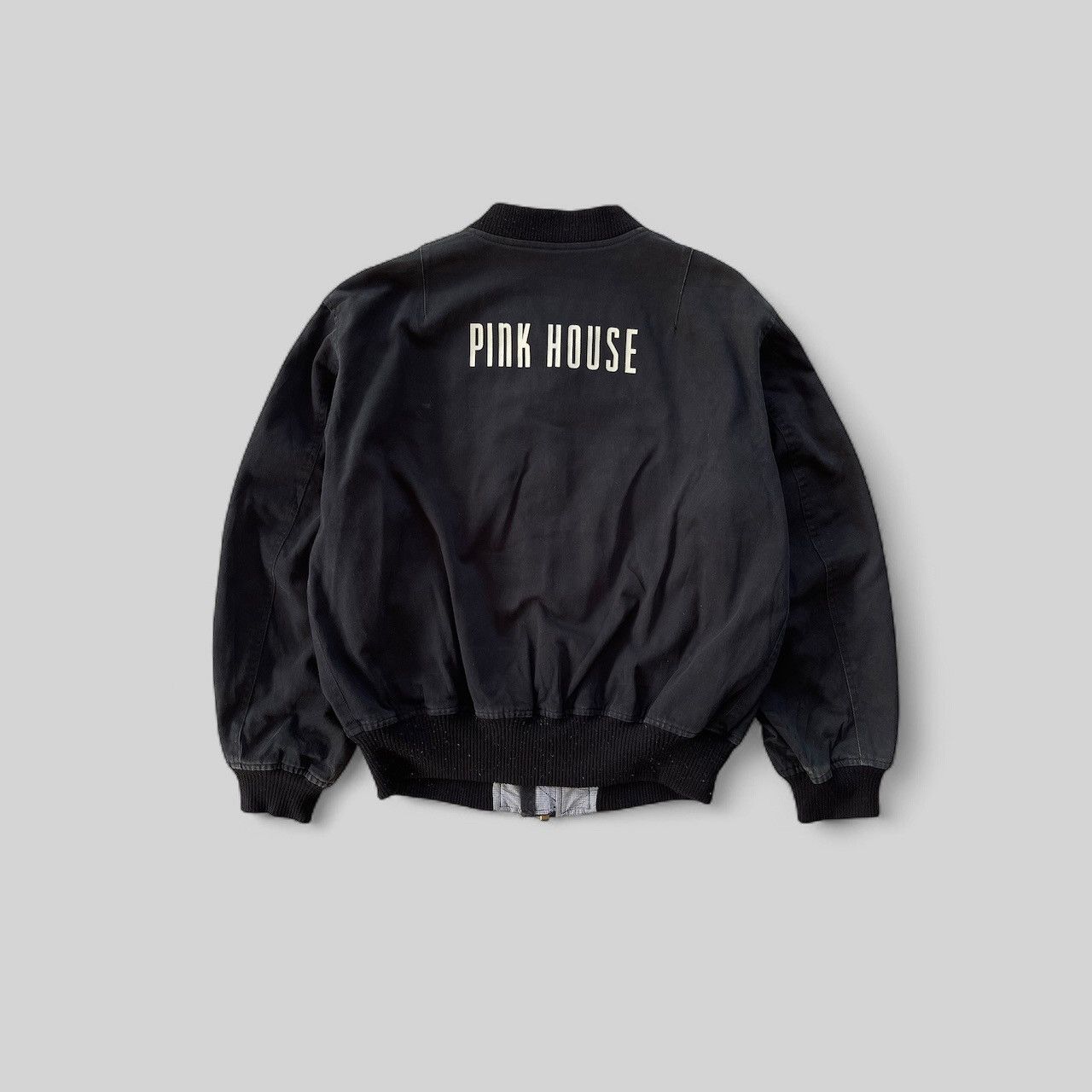Japanese Brand × Pink House × Vintage 🔥Vintage Pink House Japan Logo Flight Bomber Jacket Size US L / EU 52-54 / 3 - 2 Thumbnail