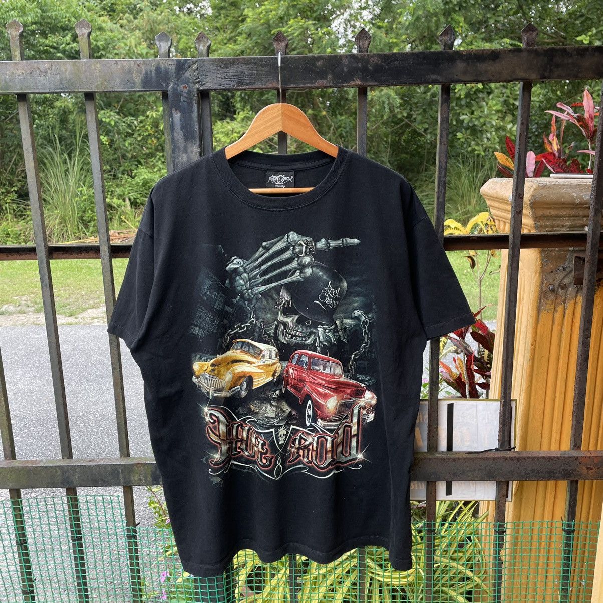 Untitled Artworks 🔥Vintage Rock Chang Hot Roll Classic Car Hip Hop Design Tee Size US XL / EU 56 / 4 - 1 Thumbnail