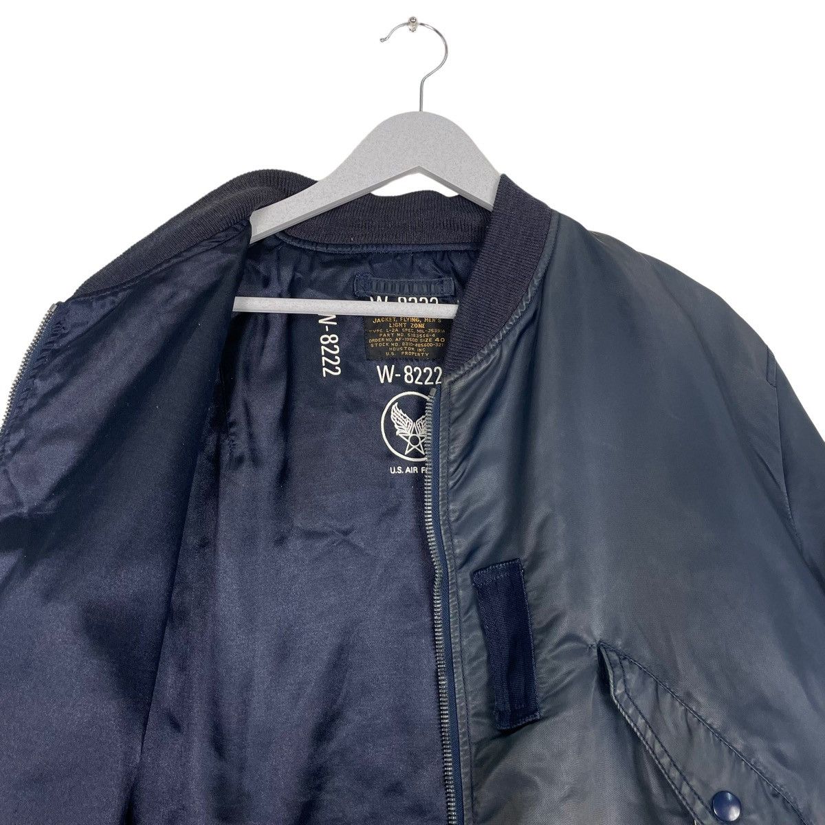 Japanese Brand 💥HOUSTON INC TYPE MA1 RIOT BOMBER SUNFADED JACKET Size US L / EU 52-54 / 3 - 10 Thumbnail