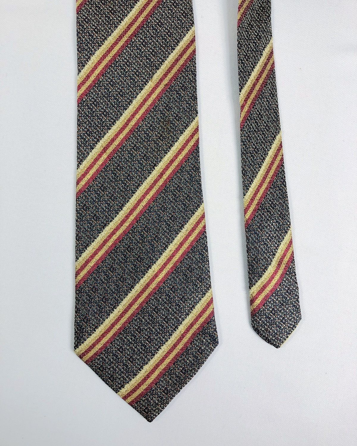 Christian Dior Monsieur Rare Vintage Christian Dior Stripes Silk Tie Size ONE SIZE - 3 Thumbnail