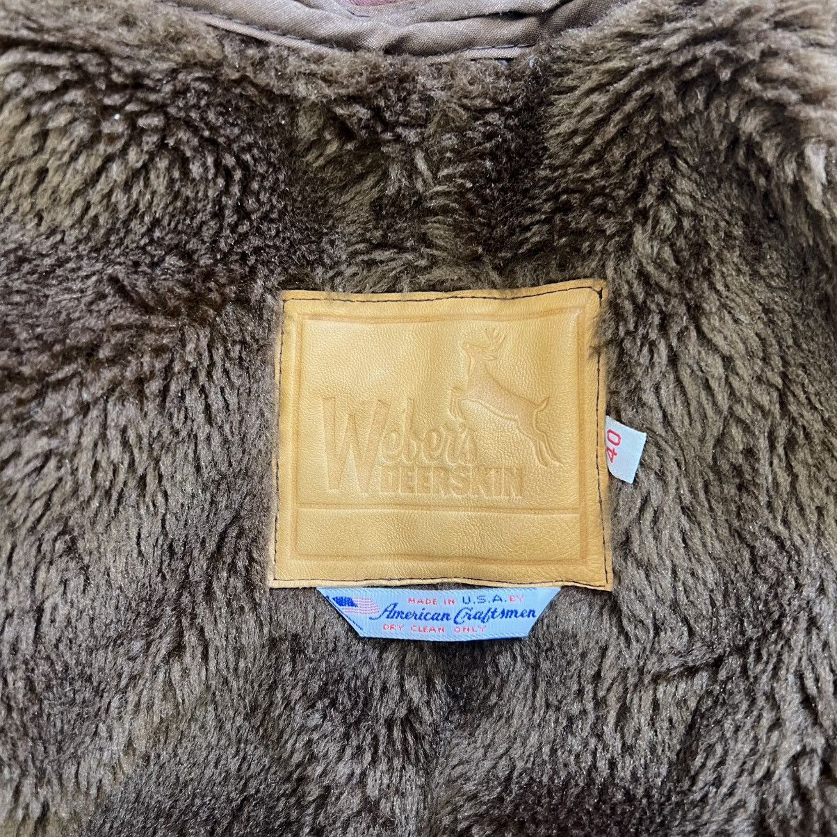 Weber Webers Deerskin vintage leather coat Size US L / EU 52-54 / 3 - 8 Thumbnail