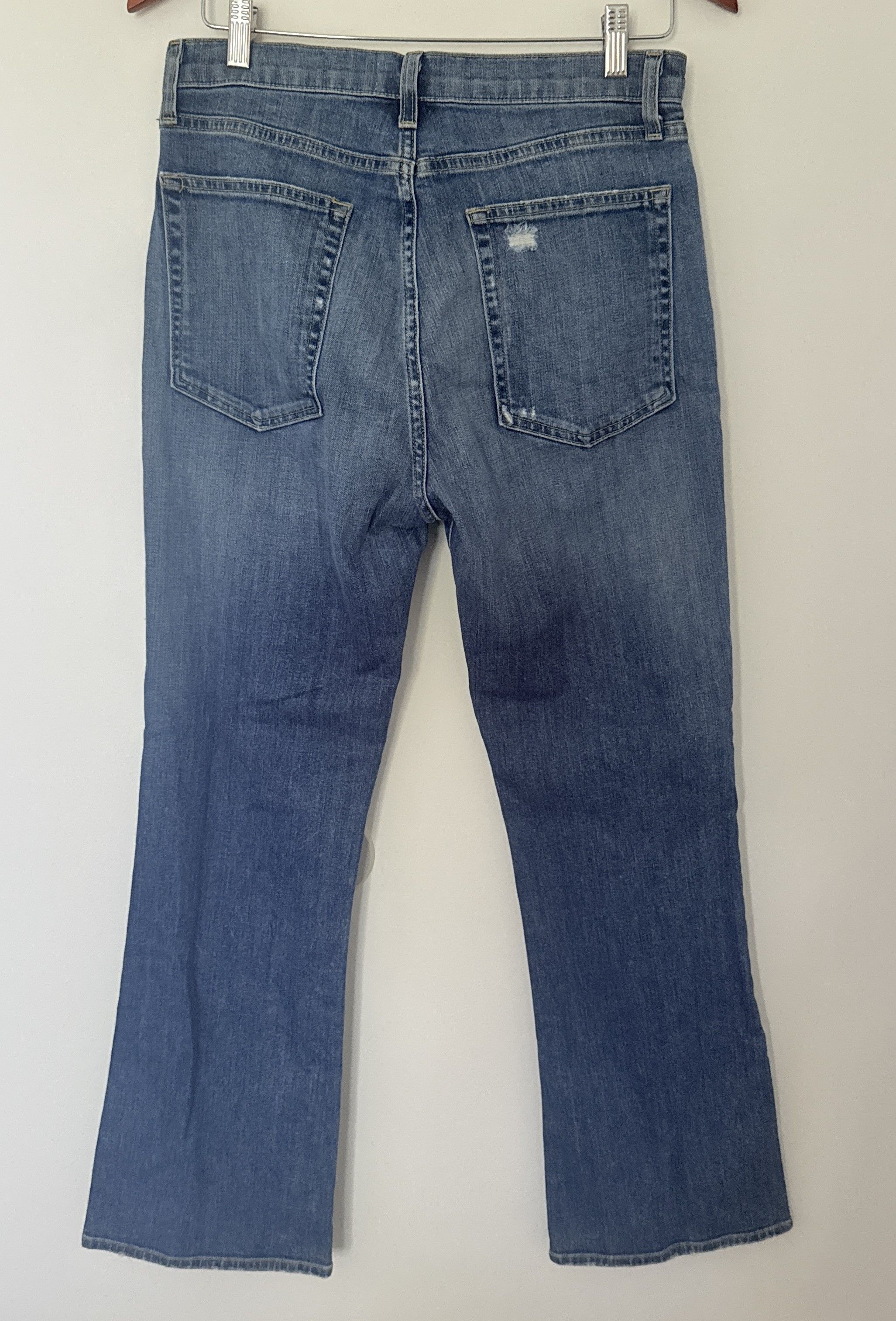 Nili Lotan Nili Lotan Jean Classic Wash Cotton Blend Distressed Size 30" / US 8 / IT 44 - 4 Thumbnail