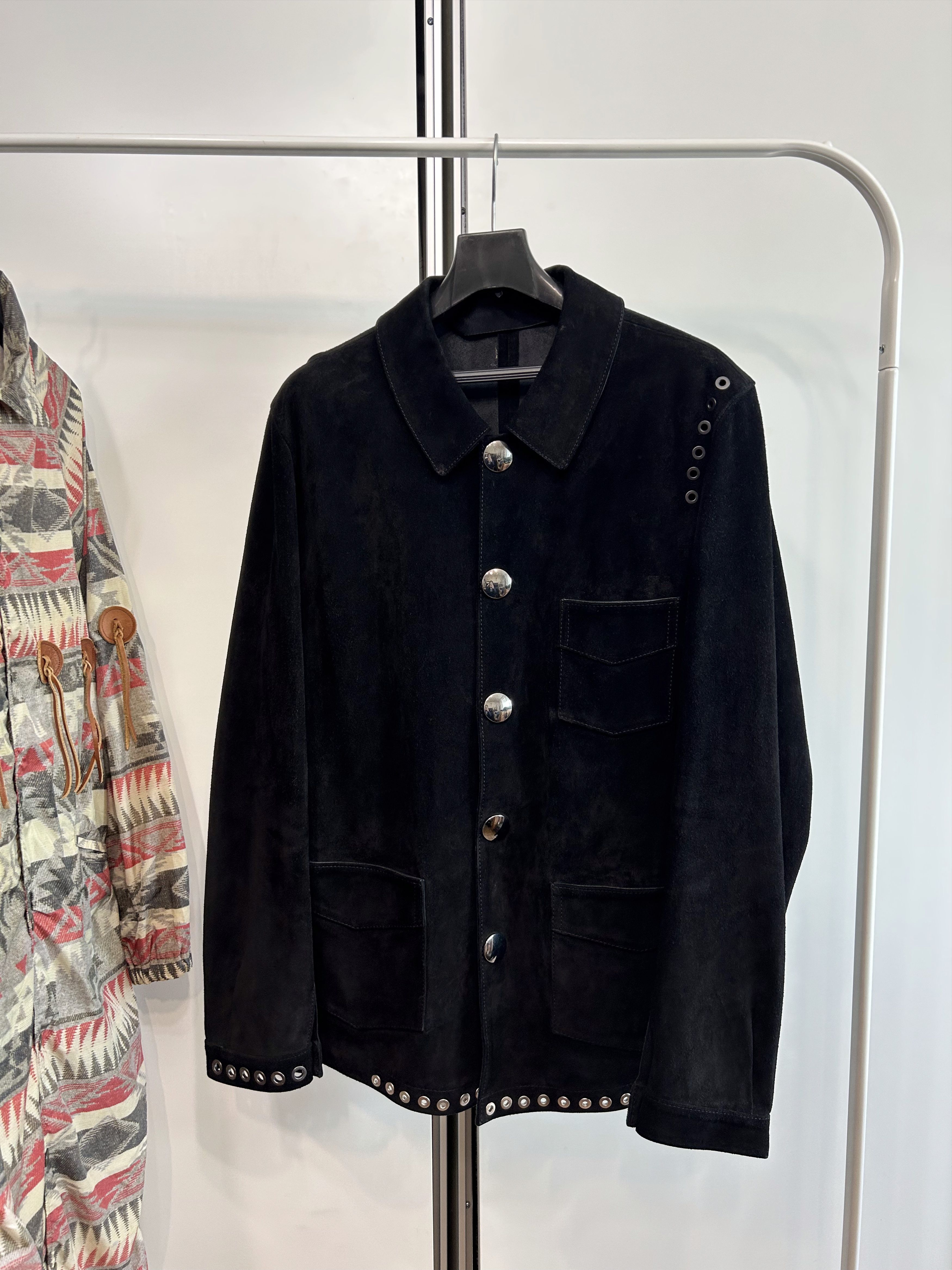 Acne Studios ACNE STUDIOS Eyelet Suede Jacket Size US L / EU 52-54 / 3 - 2 Thumbnail