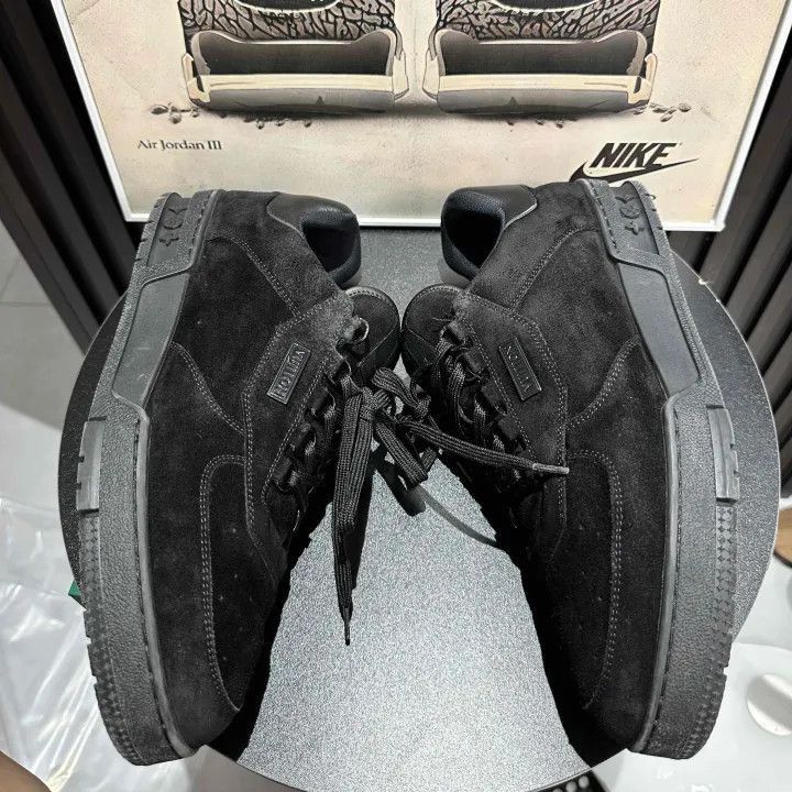 Louis Vuitton Louis Vuitton Trainer Black Suede Sneakers -2508 Size US 9.5 / EU 42-43 - 5 Thumbnail