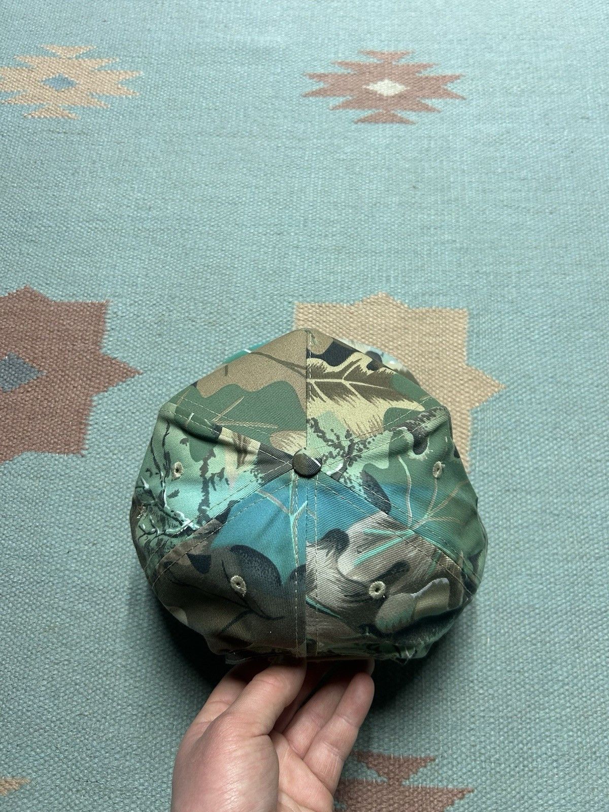 Vintage Vintage SnapBack hat camo crop production services farm Size ONE SIZE - 4 Thumbnail