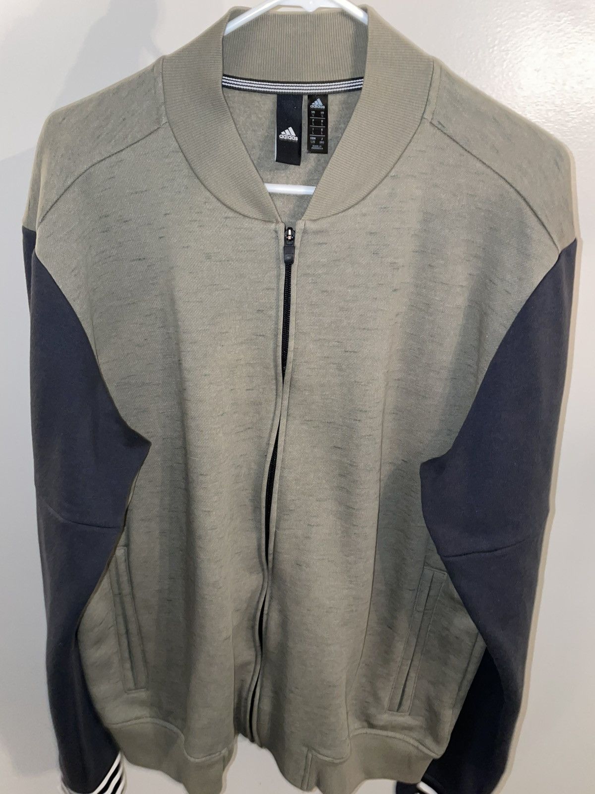 Adidas Adidas Light Green Zip Up Jacket Size US L / EU 52-54 / 3 - 1 Thumbnail