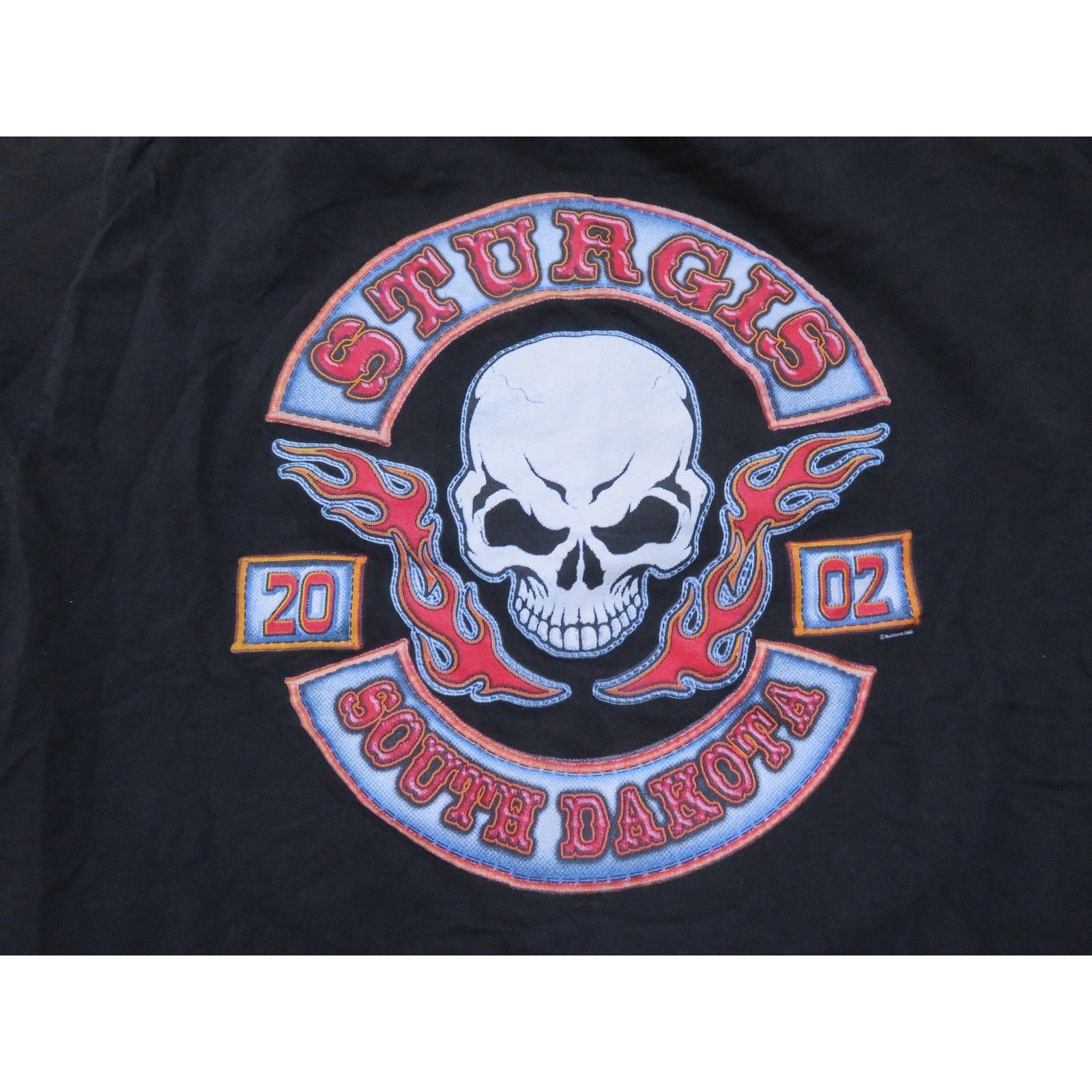 Other Sturgis 2002 Skull Double Sided Graphic Black T-shirt sz XL Size US XL / EU 56 / 4 - 2 Thumbnail