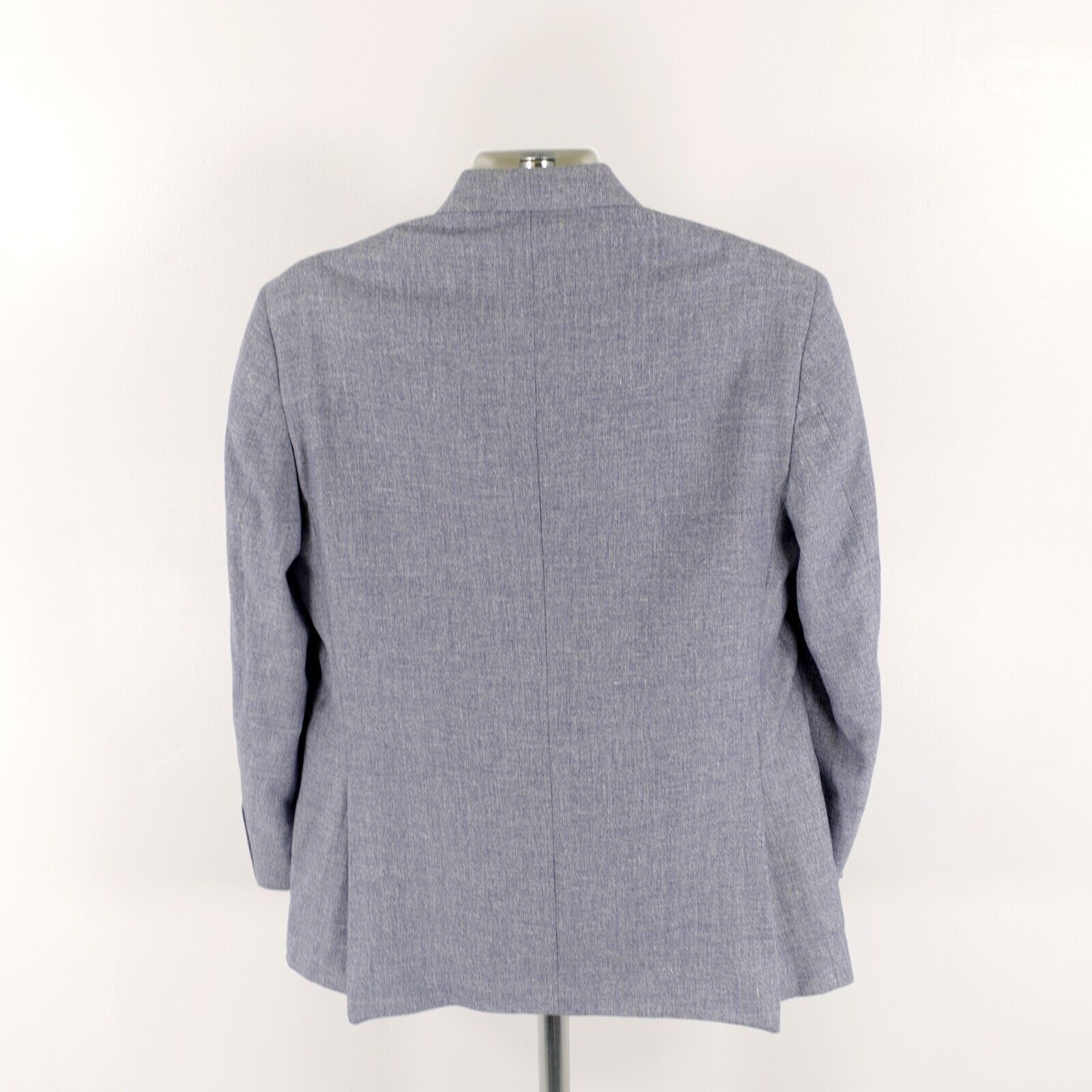 Jos. A. Bank Jos A Bank Linen Wool Blue Spec Tailored Fit 2 Button Blazer Size 40R - 7 Thumbnail
