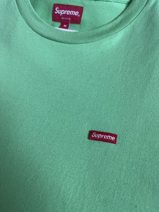 Supreme lime green 2024 box logo tee