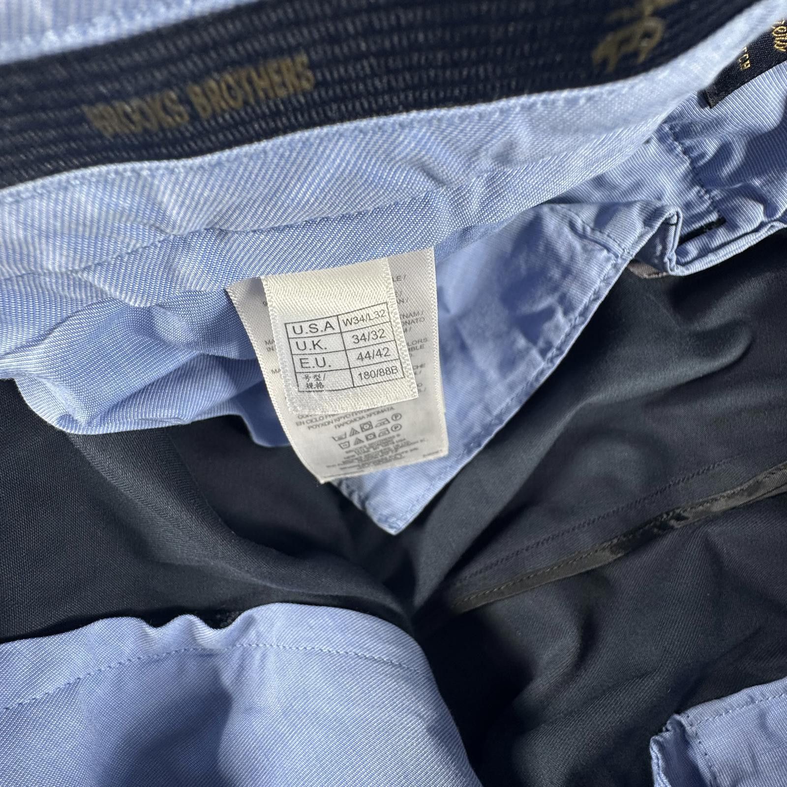 Brooks Brothers Brooks Brothers Pants Men's 34x32 Navy Chino Milano Fit Size US 34 / EU 50 - 5 Thumbnail
