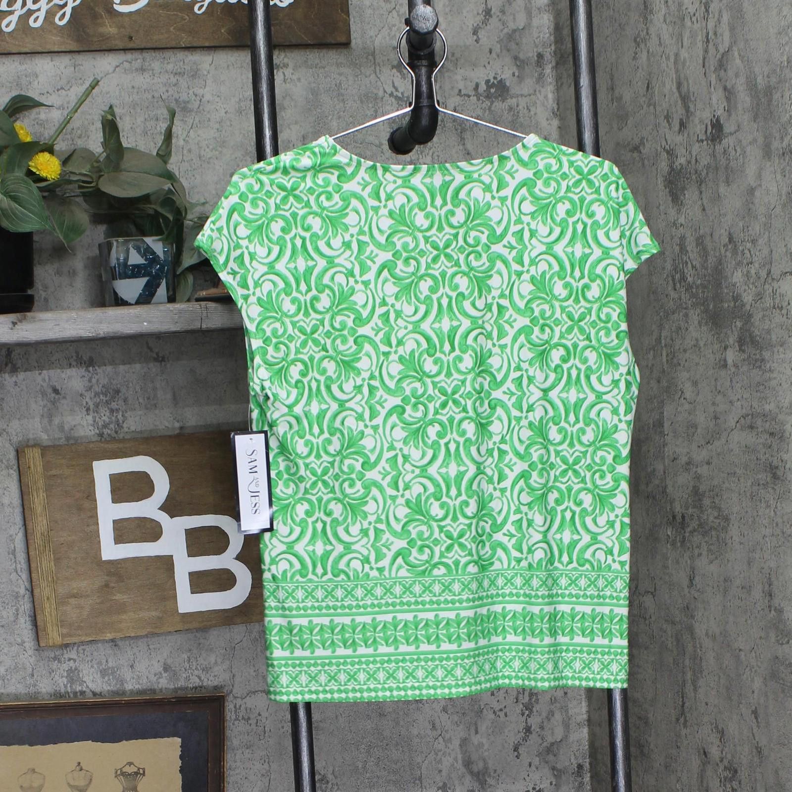 Other Nwt Sam And Jess V-neck Shirt Top Ta3718766w Poison Green S Size S / US 4 / IT 40 - 2 Thumbnail