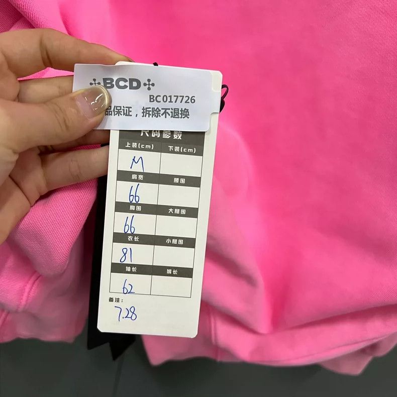 Balenciaga Balenciaga Pink Small Logo Hoodie Size US M / EU 48-50 / 2 - 5 Thumbnail