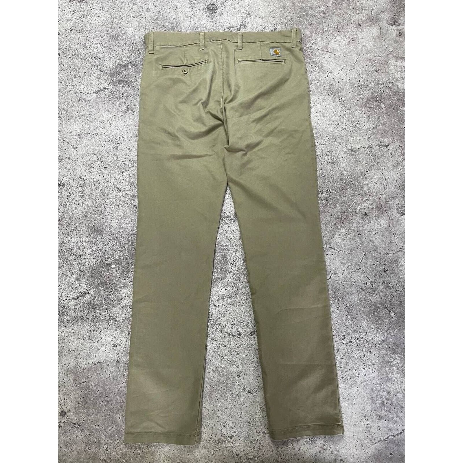 Carhartt × Vintage Carhartt Sid Pants 34x34 Beige Work Chinos Straight Fit Size US 34 / EU 50 - 3 Thumbnail