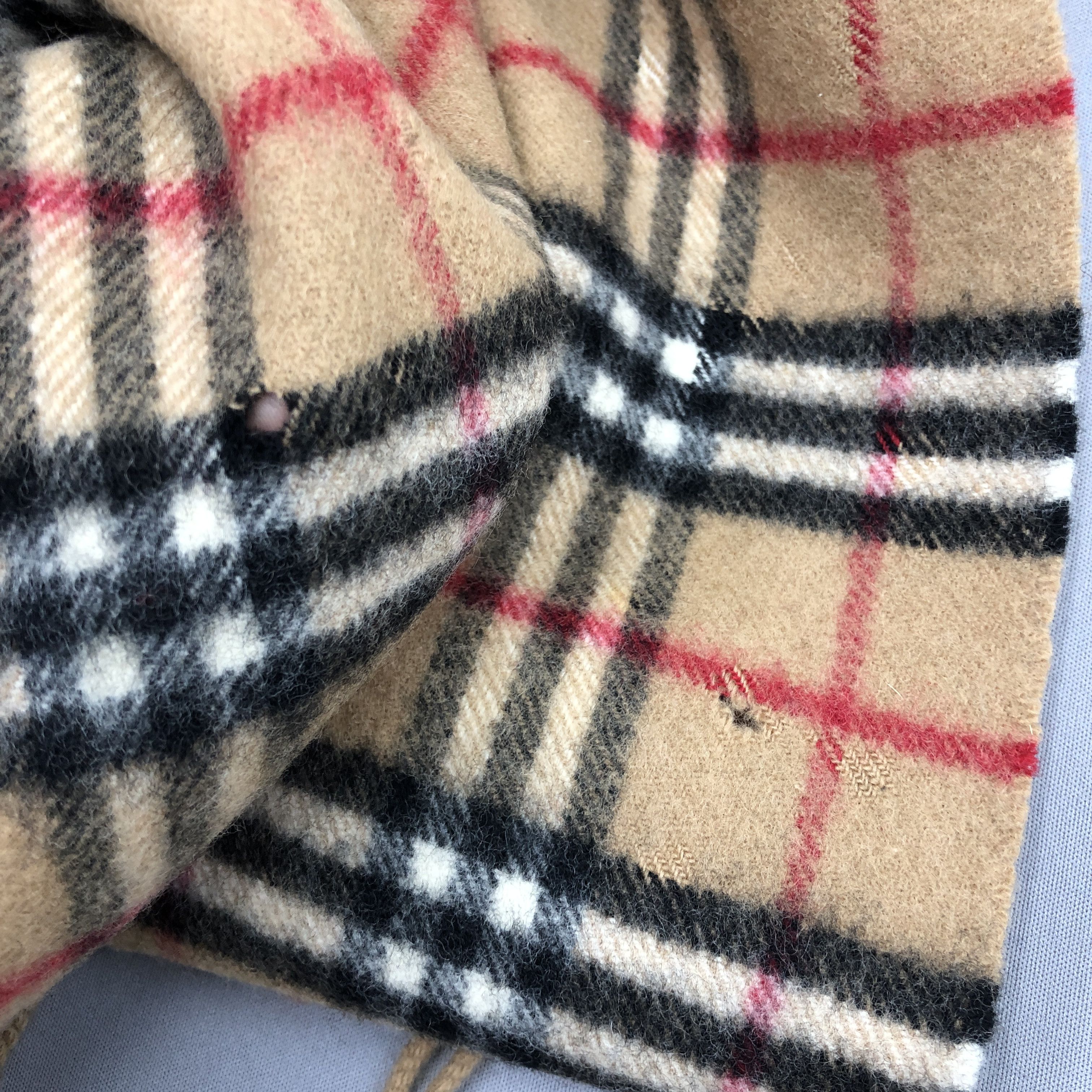 Burberry Vintage Burberry Scarf Muffler Wool Cashmere Scarves Size ONE SIZE - 5 Thumbnail