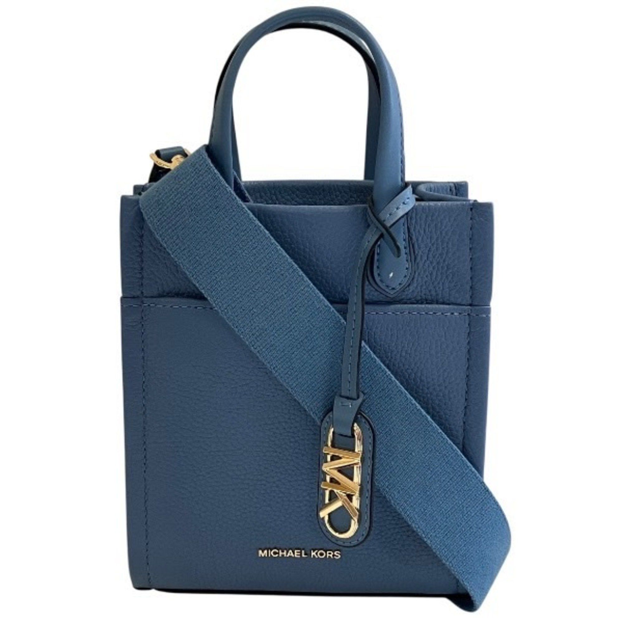 Michael Kors Michael Kors Blue Leather Bag Shoulder Handbag Women's Size ONE SIZE - 1 Thumbnail