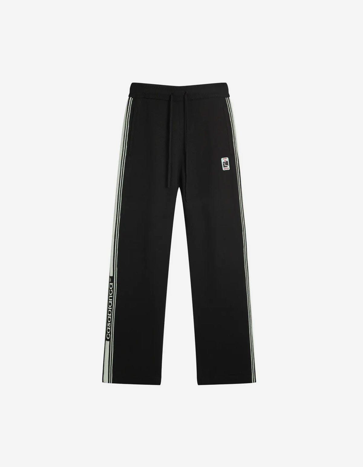 Casablanca Casablanca Black Merino Wool Track Pants Size US 34 / EU 50 - 1 Thumbnail