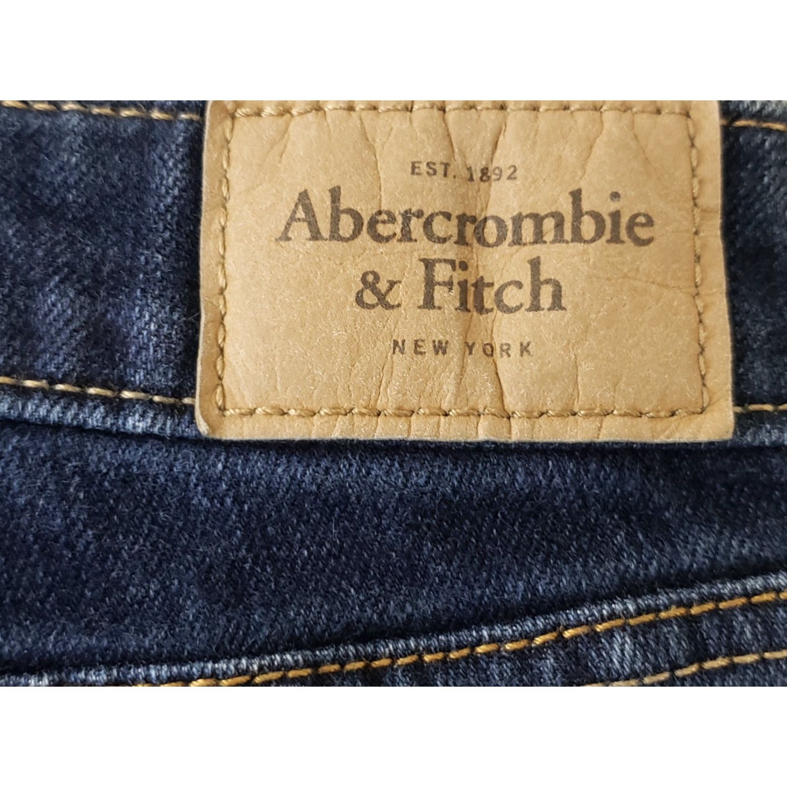 Abercrombie & Fitch Abercrombie & Fitch Womens Jeans 6Short W28 x L31 Dark Wash Blue Skinny Low Rise Size 28" / US 6 / IT 42 - 3 Thumbnail