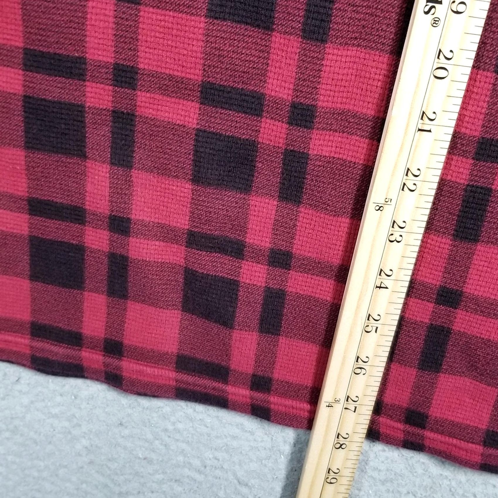 Polo Ralph Lauren Polo Ralph Lauren Sweater Mens Large Red Plaid Thermal Crewneck Knit Pullover Size US L / EU 52-54 / 3 - 6 Thumbnail